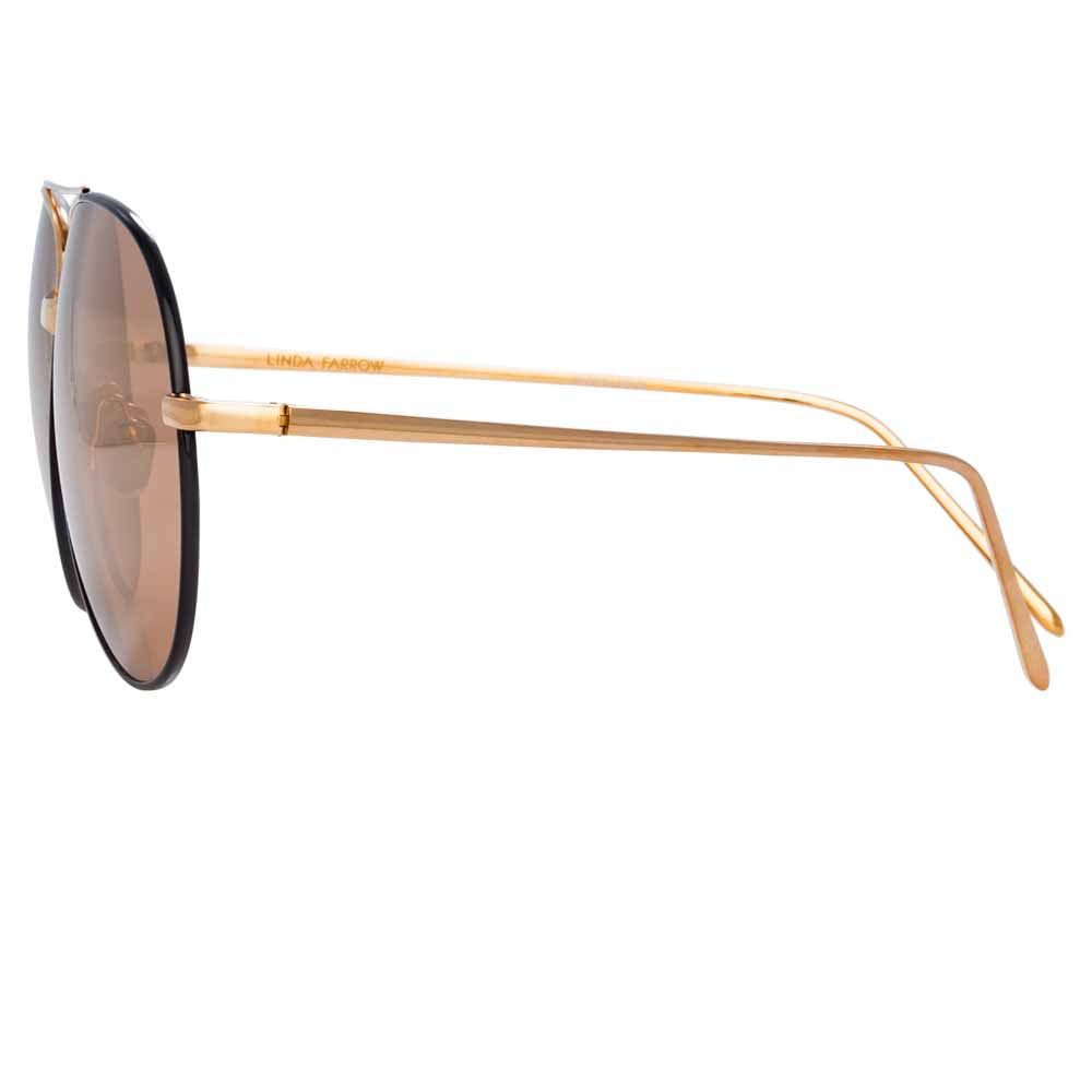 Linda Farrow Salem C17 Aviator Sunglasses sold by Linda Farrow product image thumbnail 3