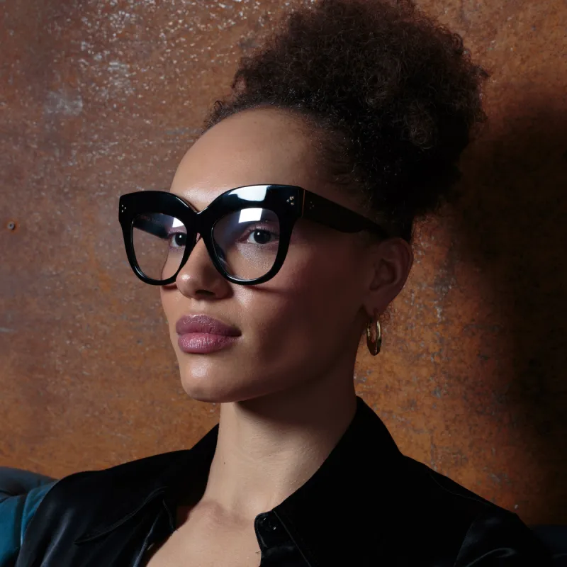 The Dunaway |  Oversized Optical Frame in Tortoiseshell (C15) sold by Linda Farrow
