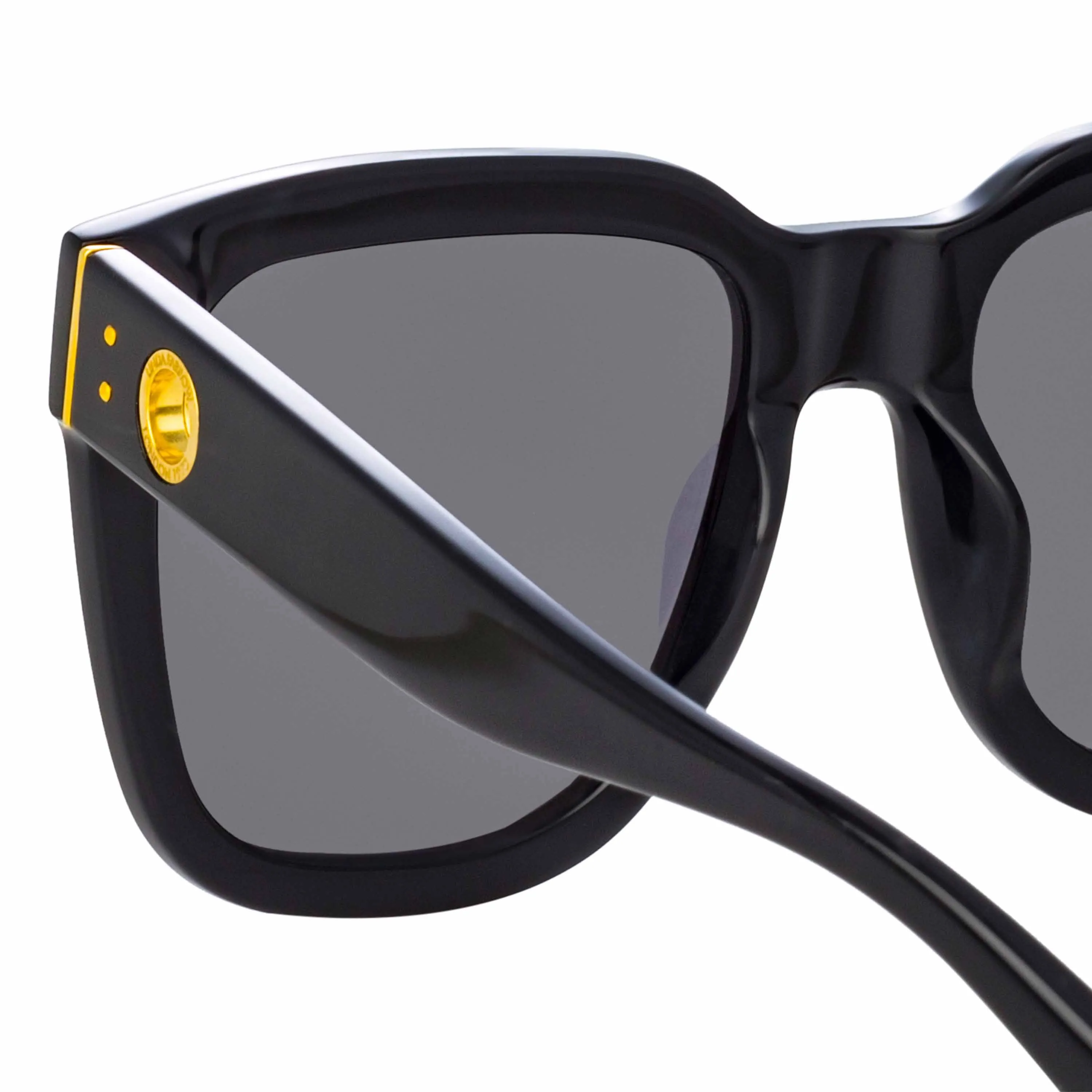 Freya Square Sunglasses in Black sold by Linda Farrow product image thumbnail 5