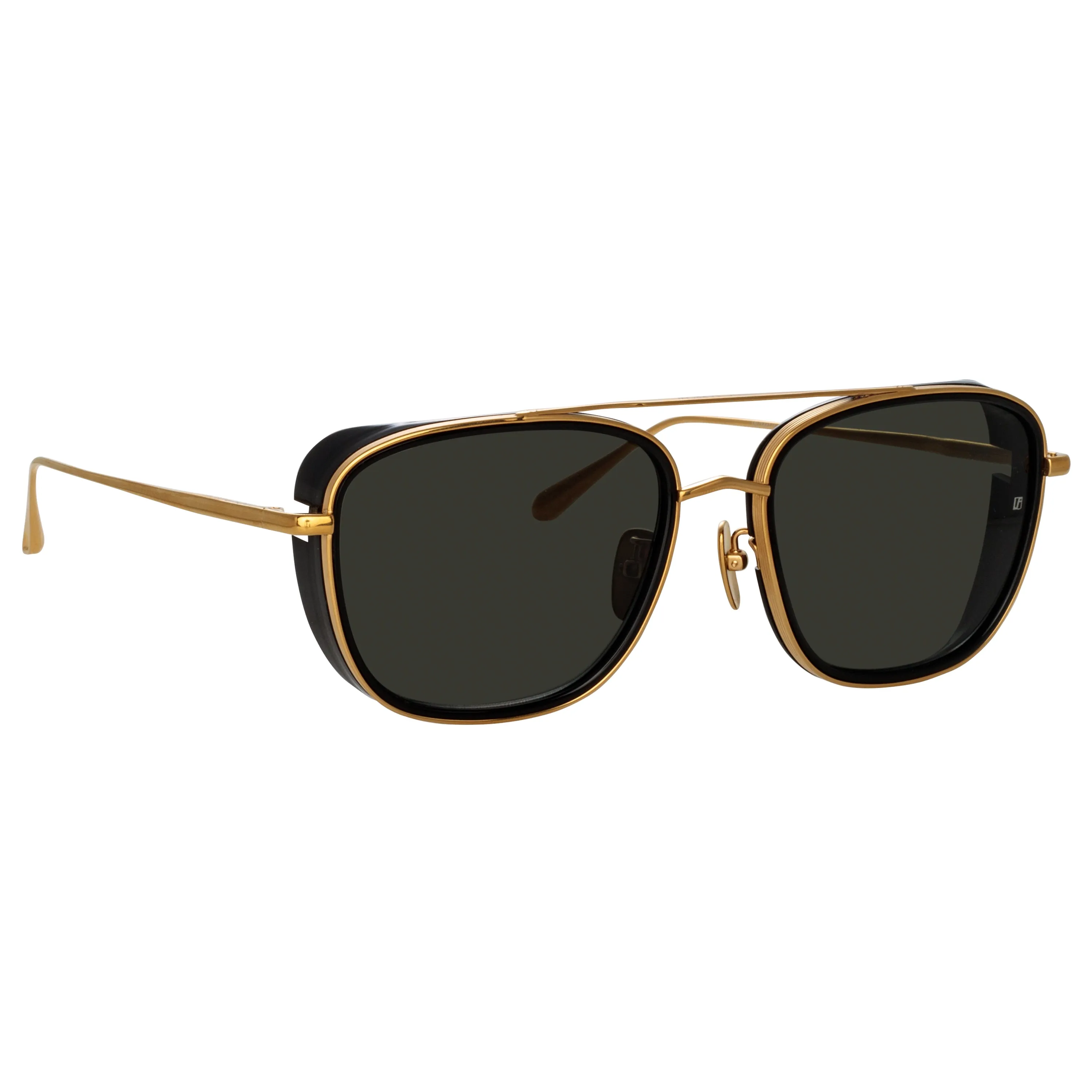 Jarvis Aviator Sunglasses in Black sold by Linda Farrow product image thumbnail 3