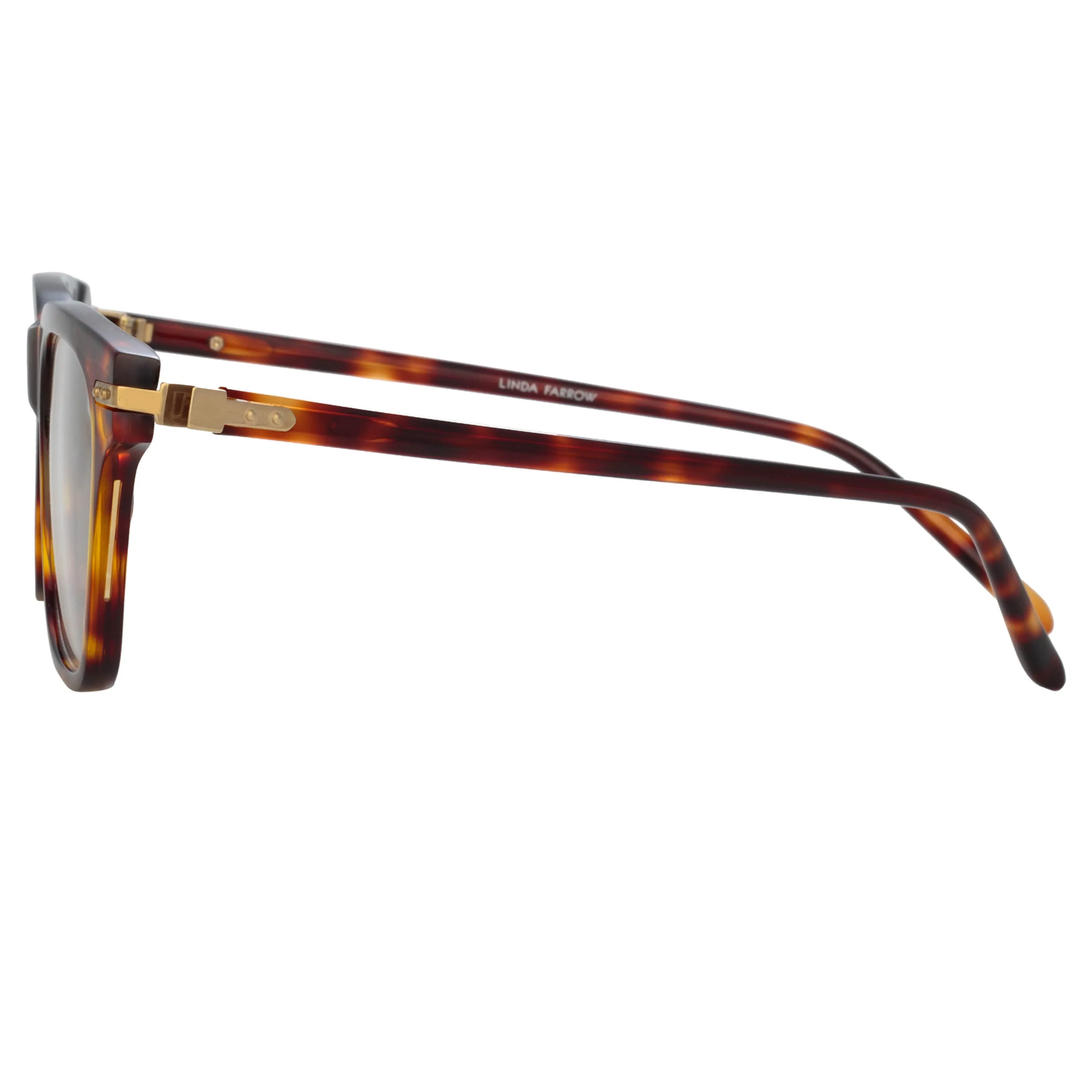 Mae Cat Eye Optical Frame in Tortoiseshell sold by Linda Farrow product image thumbnail 4