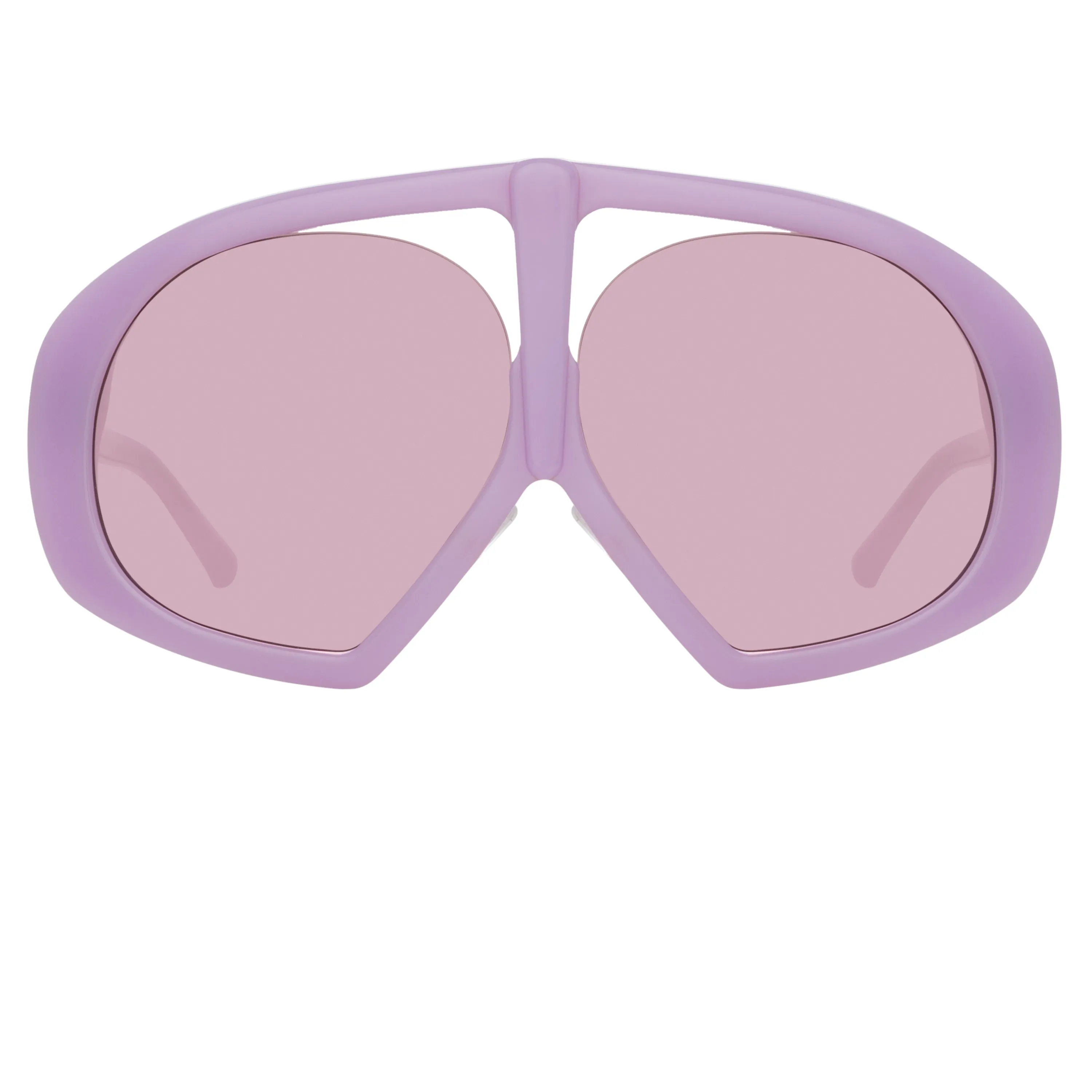 The Attico Ibiza Aviator Sunglasses in Pink sold by Linda Farrow product image thumbnail 2