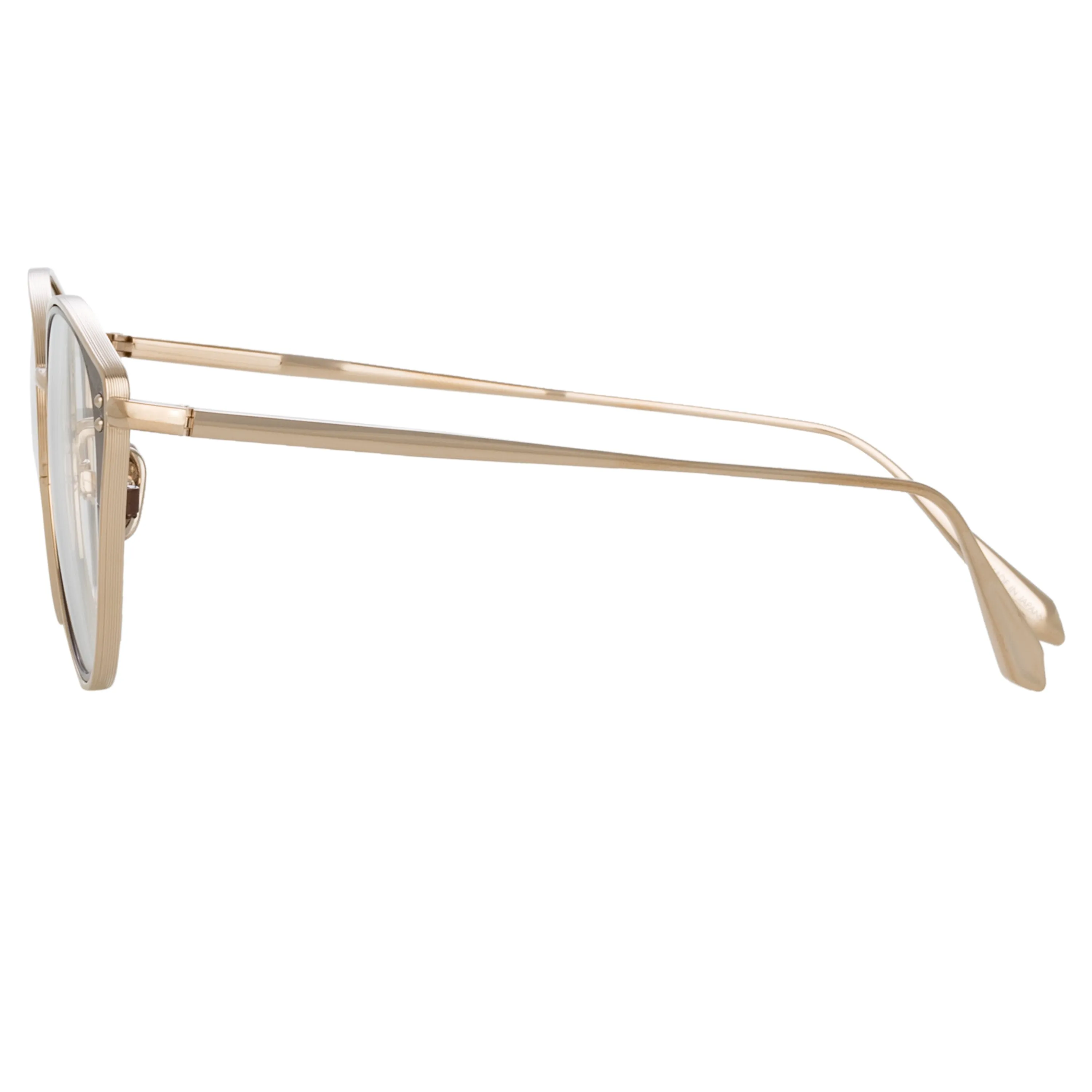 Alba Cat Eye Optical Frame in Light Gold (Men's) sold by Linda Farrow product image thumbnail 5