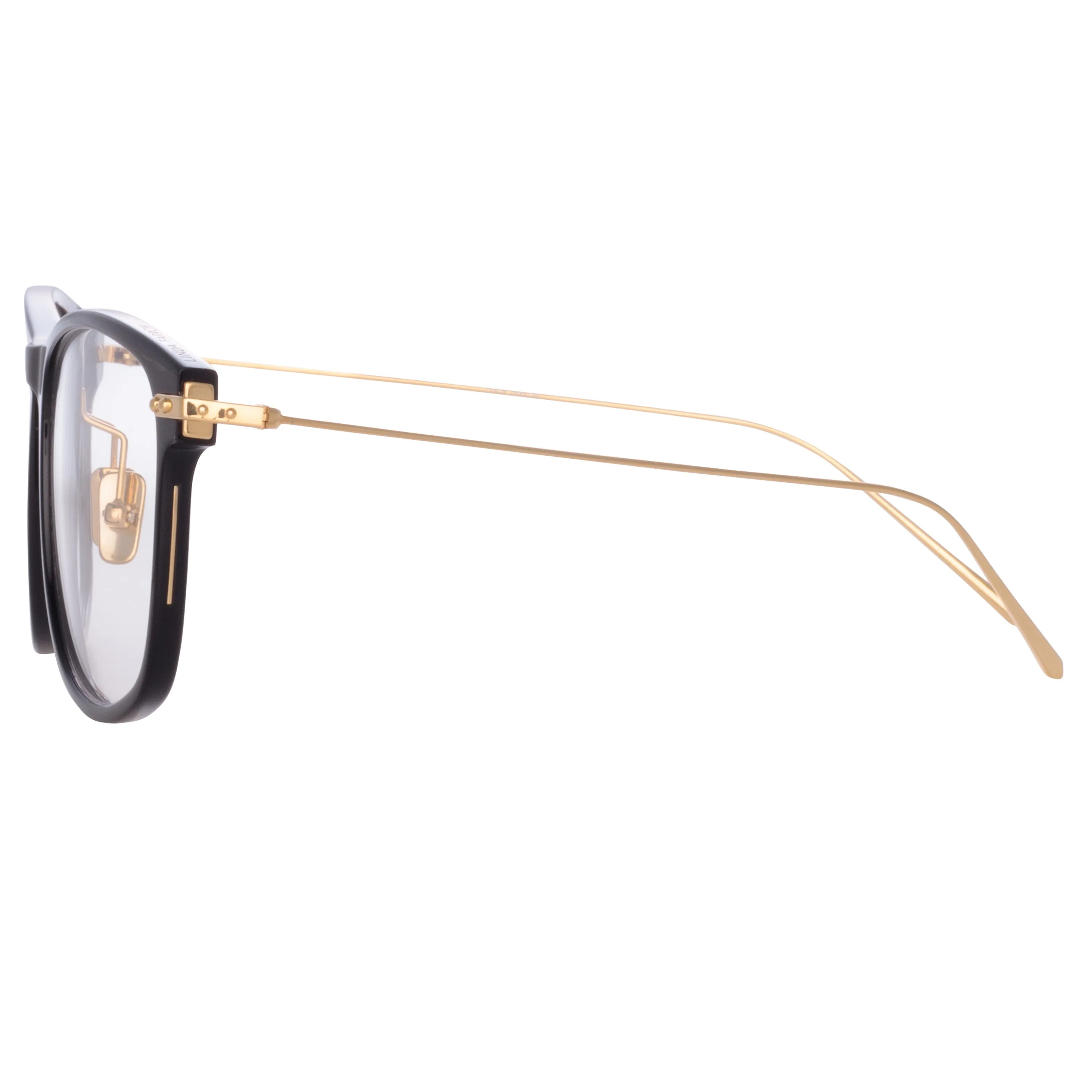 Finial Optical D-Frame in Black sold by Linda Farrow product image thumbnail 3