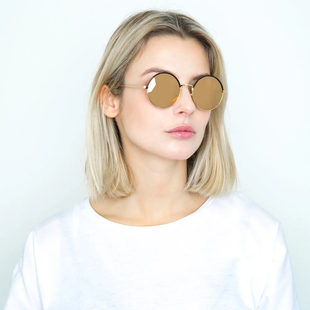 Linda Farrow 583 C5 Round Sunglasses sold by Linda Farrow product image thumbnail 5