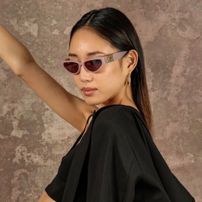 Tomie Cat Eye Sunglasses in Lilac sold by Linda Farrow
