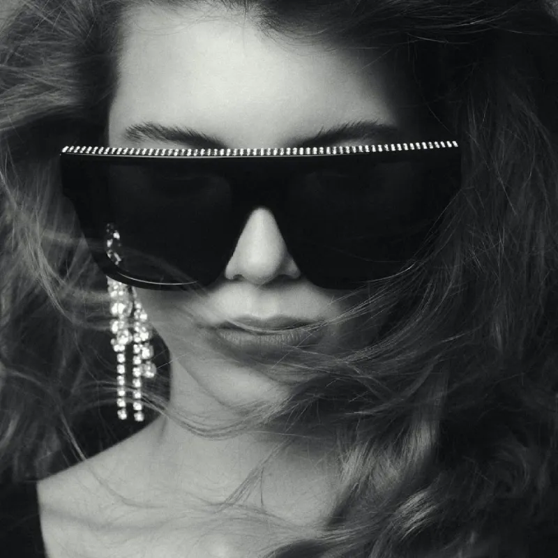 Magda Butrym x LF Crystal Flat Top Sunglasses sold by Linda Farrow