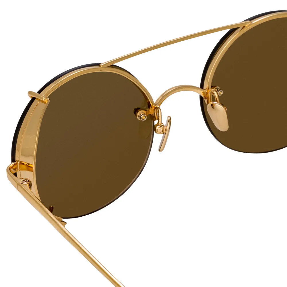 Linda Farrow Grace C1 Oval Sunglasses sold by Linda Farrow product image thumbnail 4