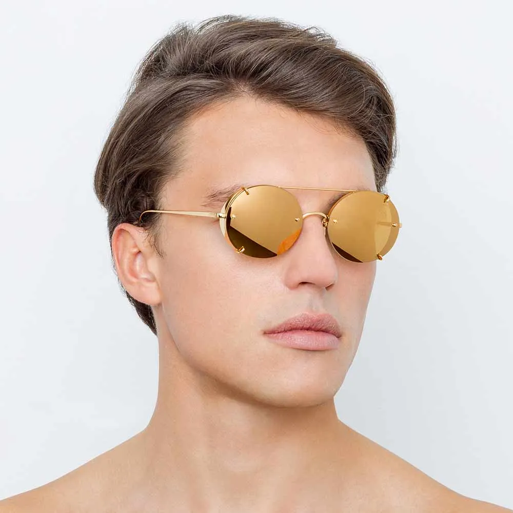 Linda Farrow Grace C1 Oval Sunglasses sold by Linda Farrow product image thumbnail 5