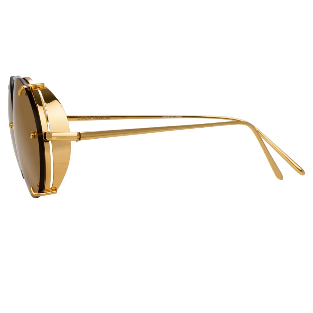 Linda Farrow Grace C1 Oval Sunglasses sold by Linda Farrow product image thumbnail 3