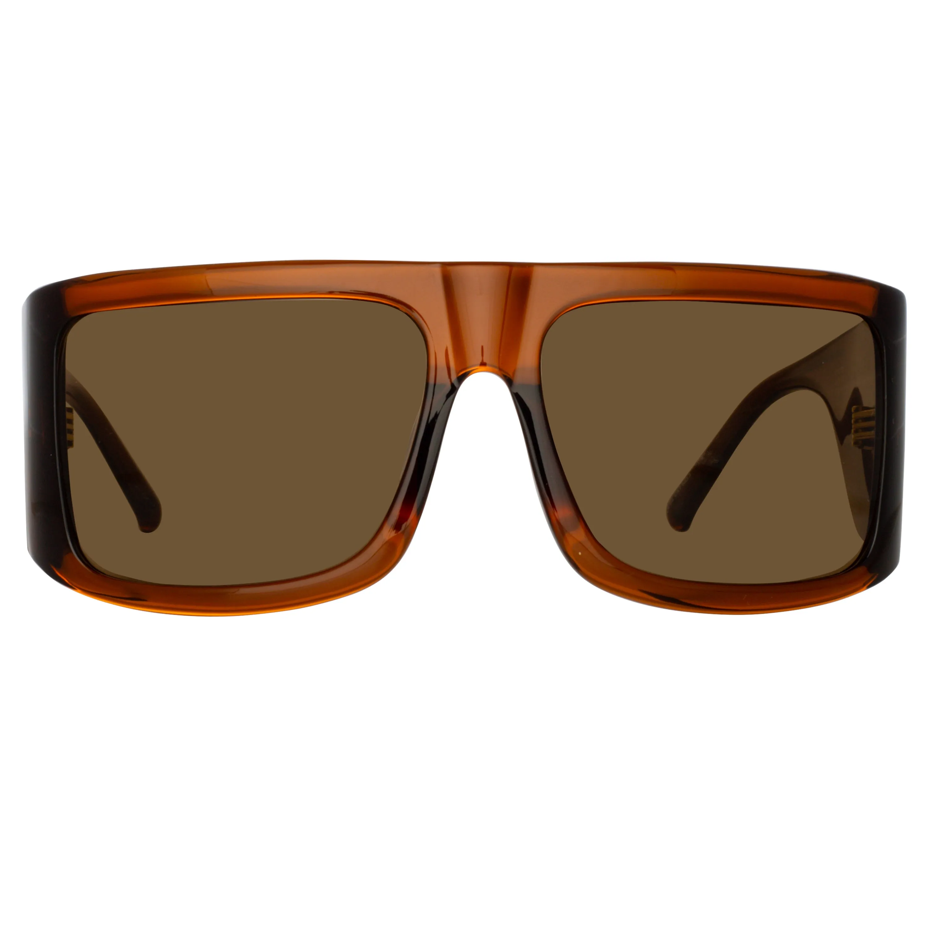The Attico Andre Oversized Sunglasses in Brown sold by Linda Farrow product image thumbnail 2