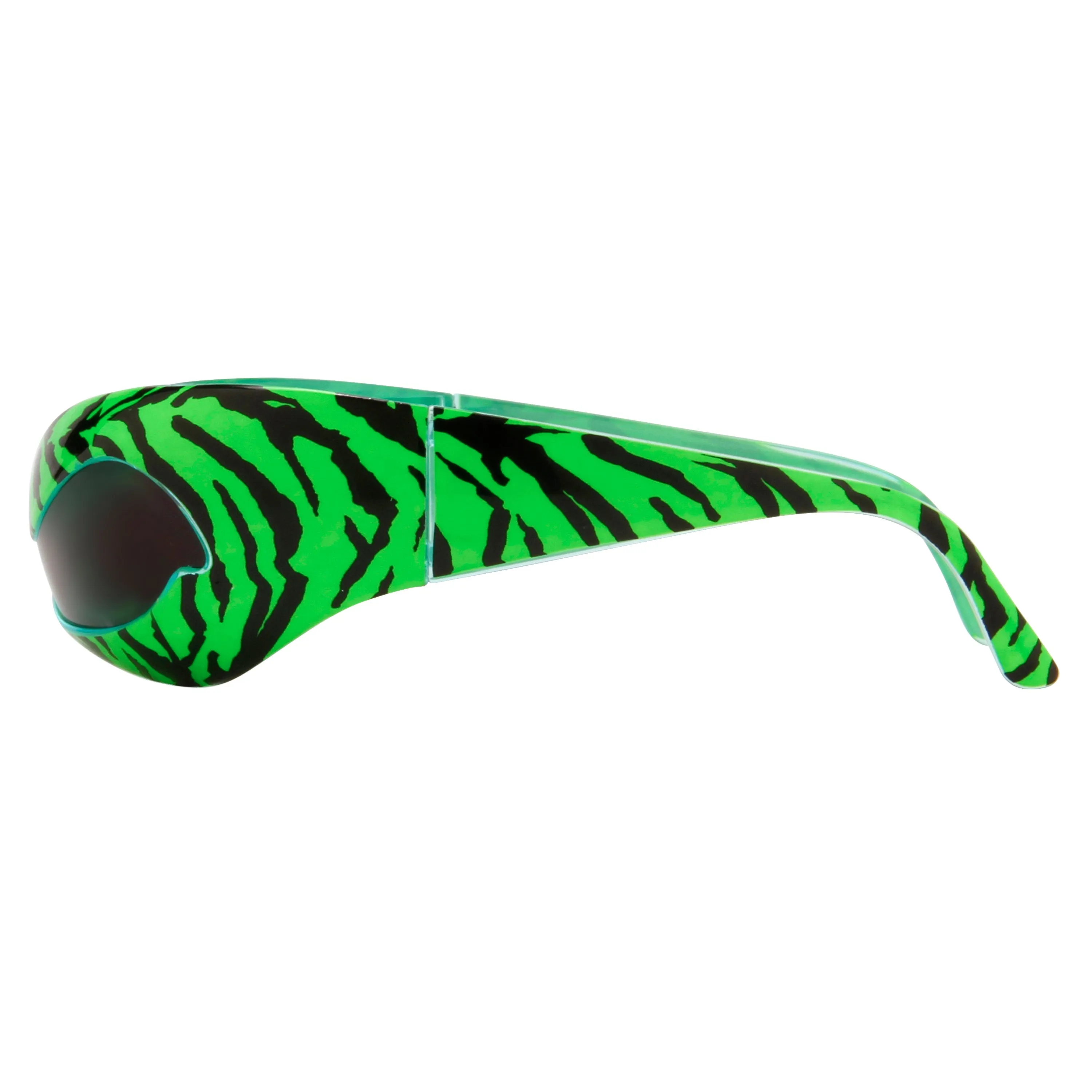 Jeremy Scott Wave Sunglasses in Green sold by Linda Farrow product image thumbnail 3