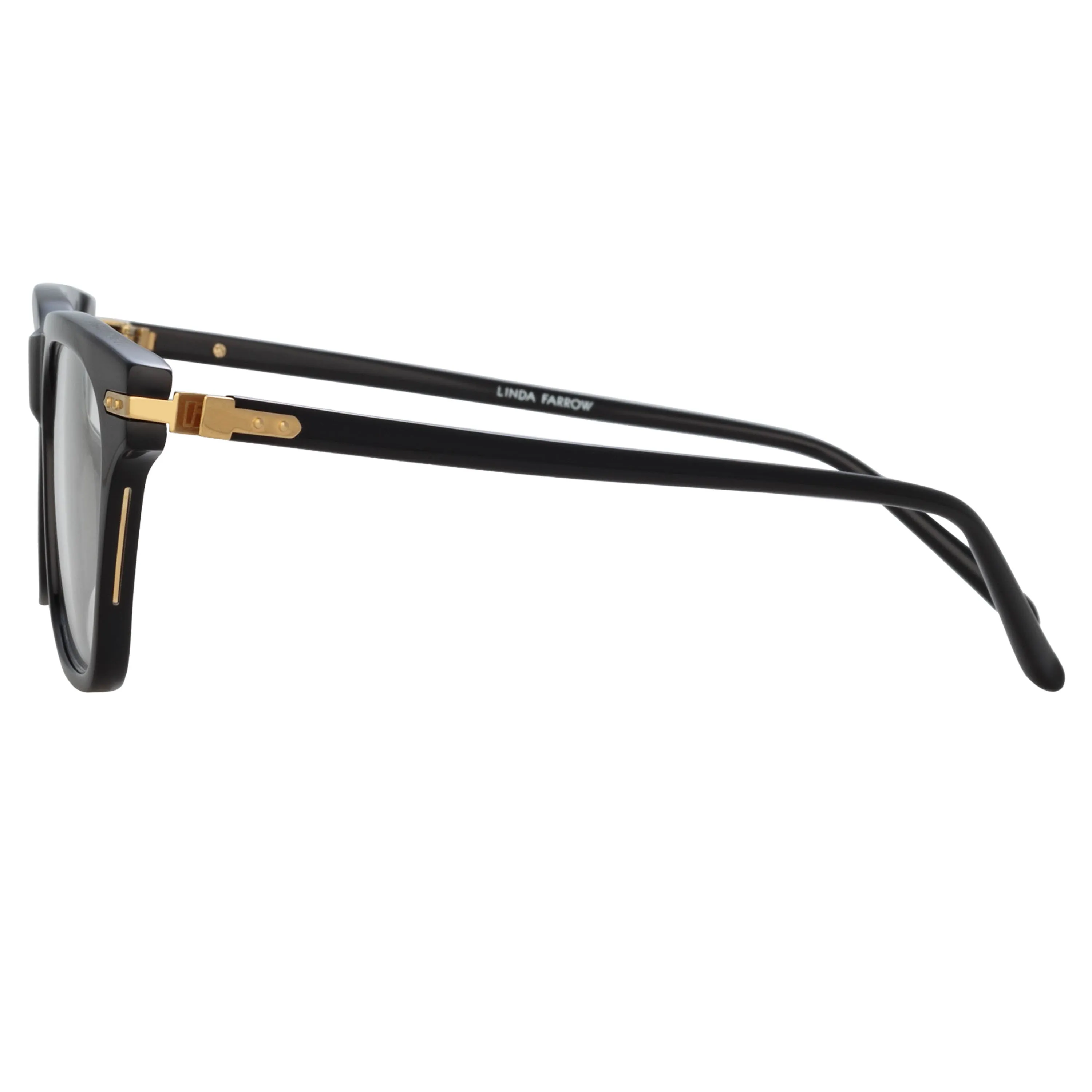Mae Cat Eye Optical Frame in Black sold by Linda Farrow product image thumbnail 4