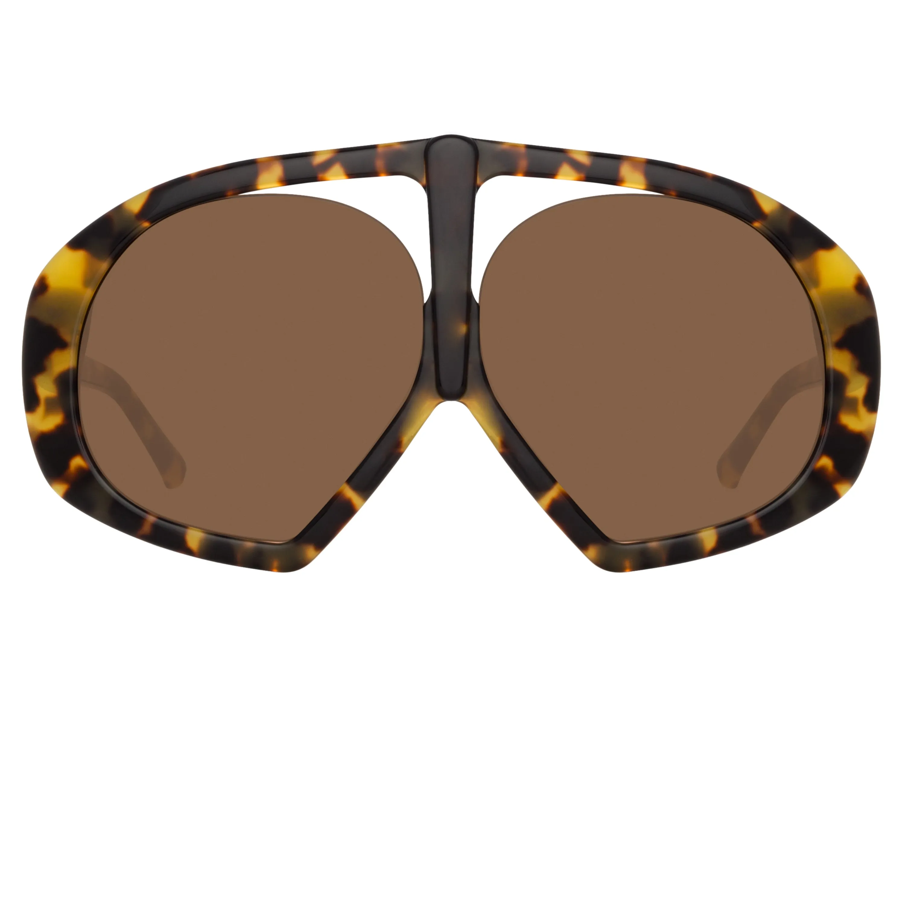 The Attico Ibiza Aviator Sunglasses in Tortoiseshell sold by Linda Farrow product image thumbnail 2