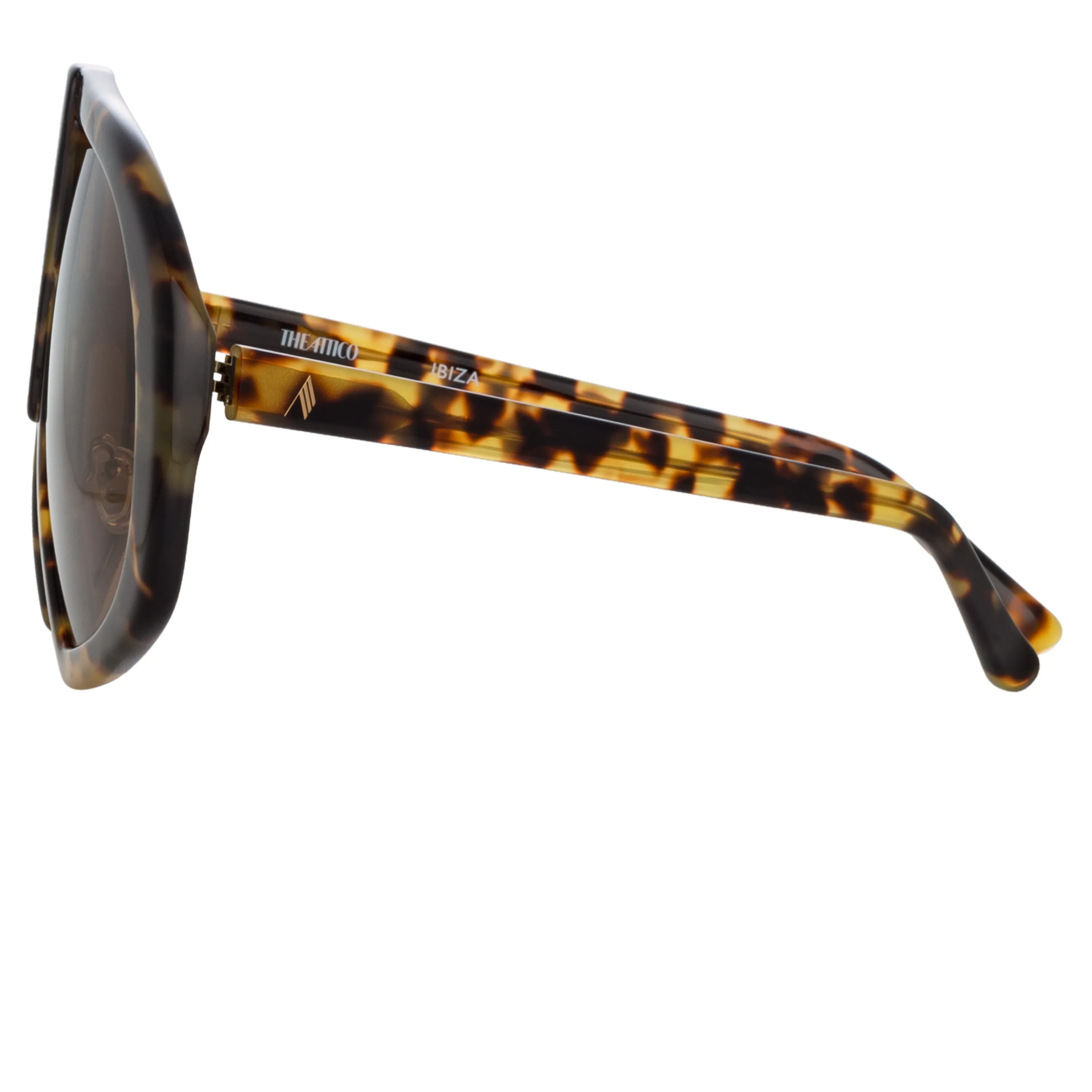 The Attico Ibiza Aviator Sunglasses in Tortoiseshell sold by Linda Farrow product image thumbnail 3