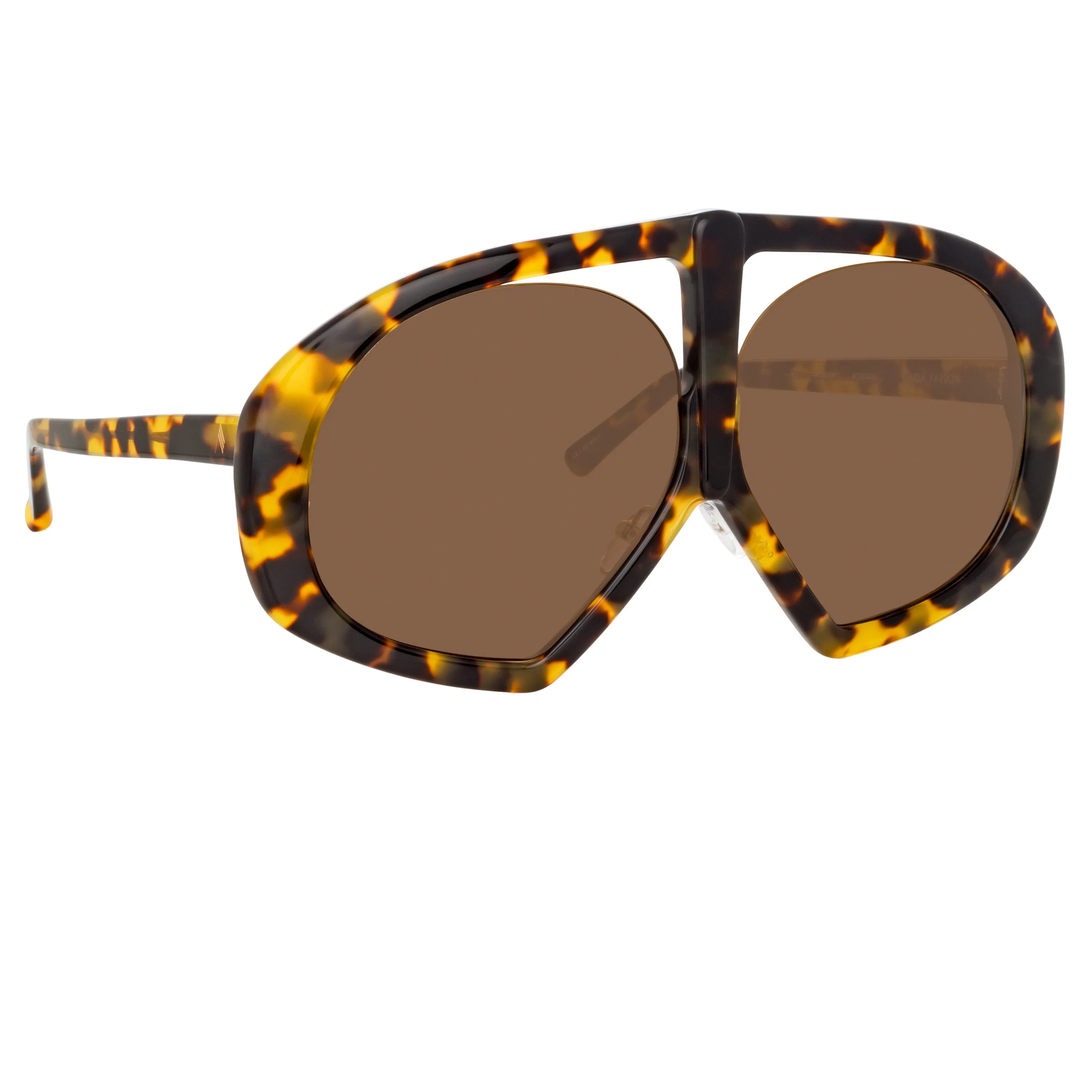 The Attico Ibiza Aviator Sunglasses in Tortoiseshell sold by Linda Farrow