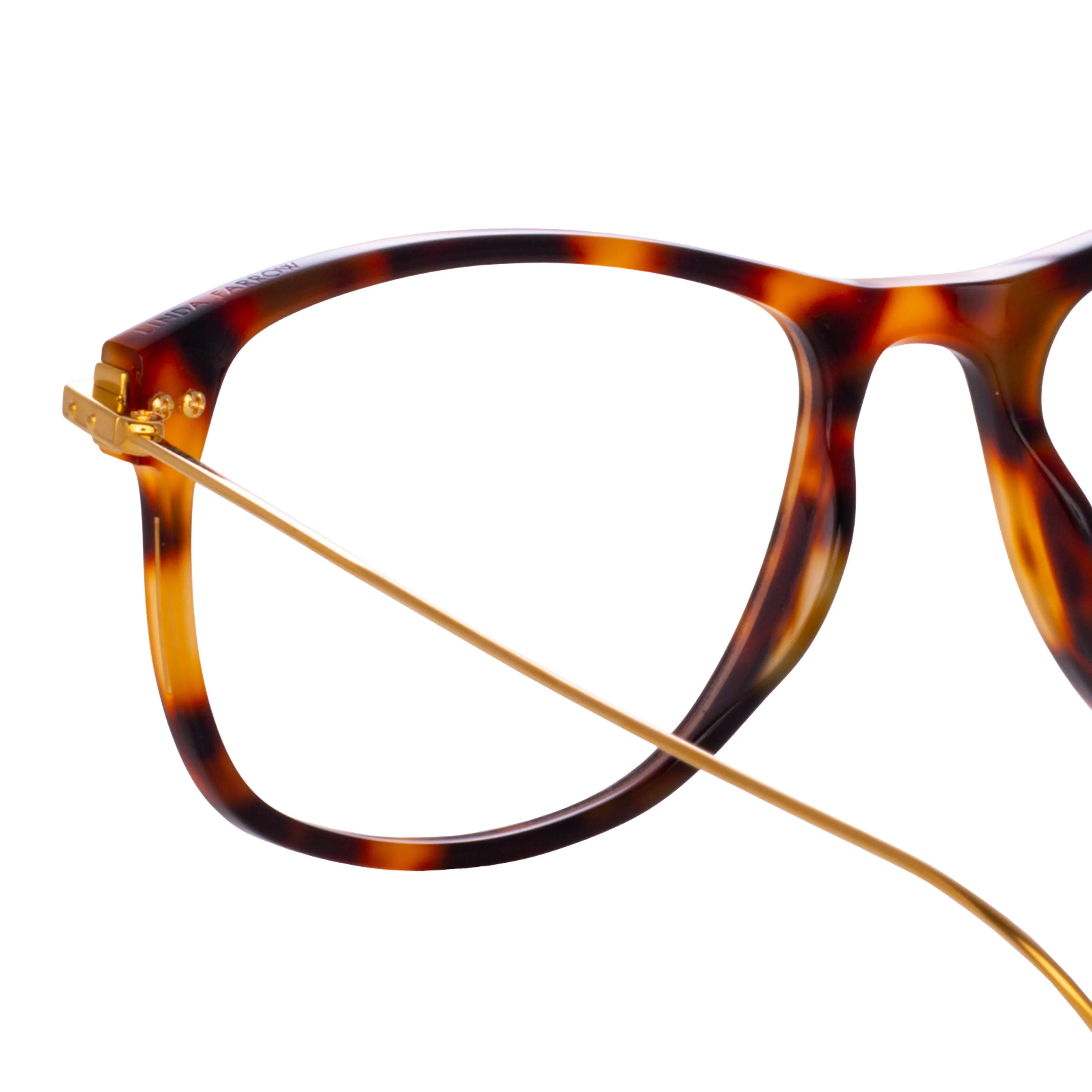 Men's Finial Optical D-Frame in Tortoiseshell (Asian Fit) sold by Linda Farrow product image thumbnail 5