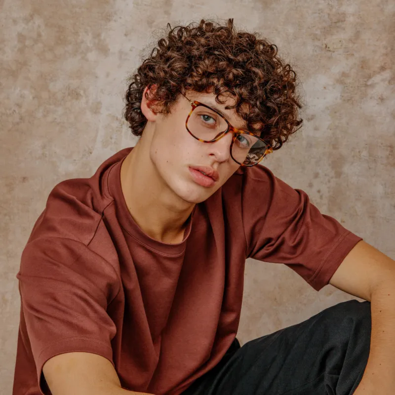 Men's Finial Optical D-Frame in Tortoiseshell (Asian Fit) sold by Linda Farrow