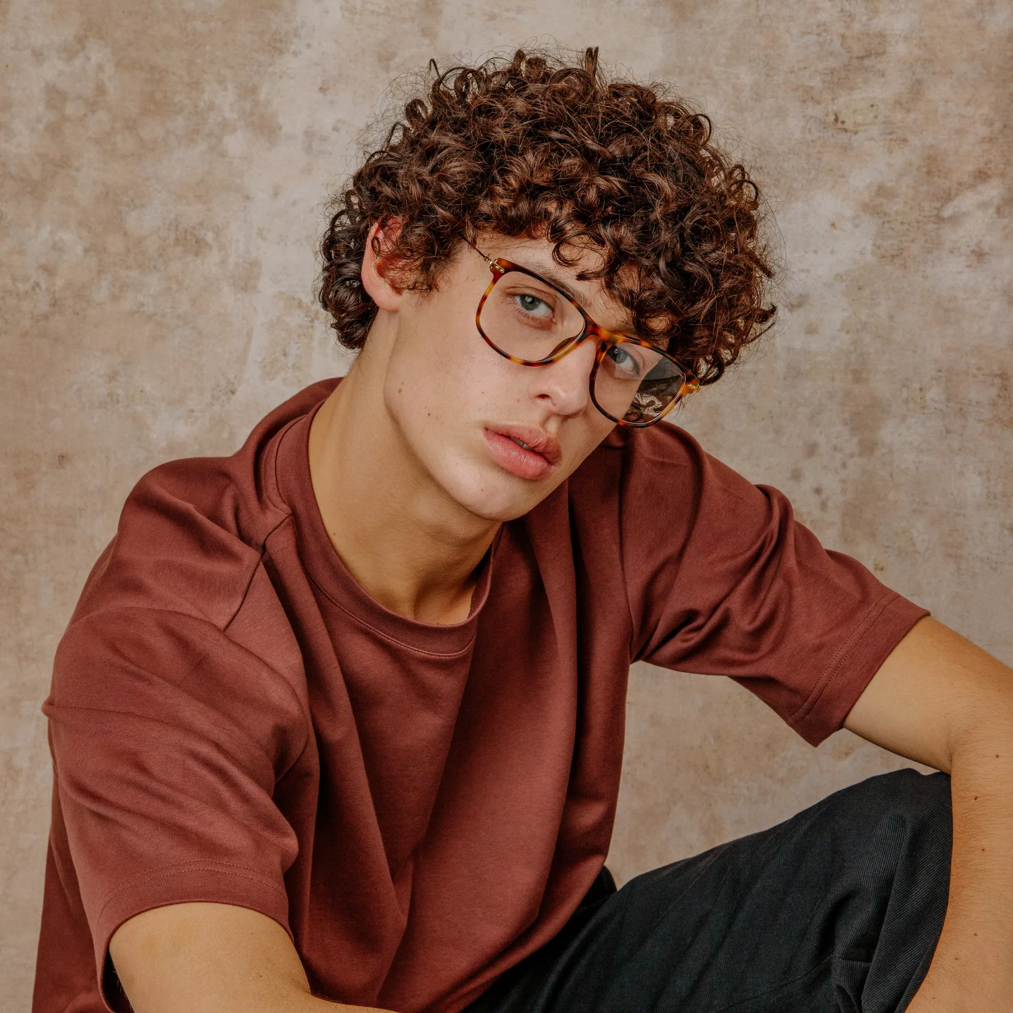 Men's Finial Optical D-Frame in Tortoiseshell (Asian Fit) sold by Linda Farrow