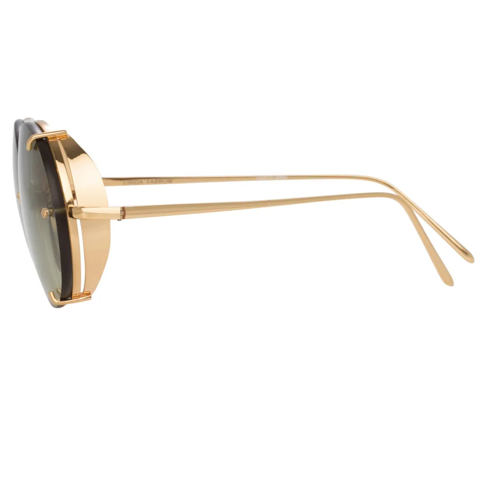 Linda Farrow 730 C5 Oval Sunglasses sold by Linda Farrow product image thumbnail 3