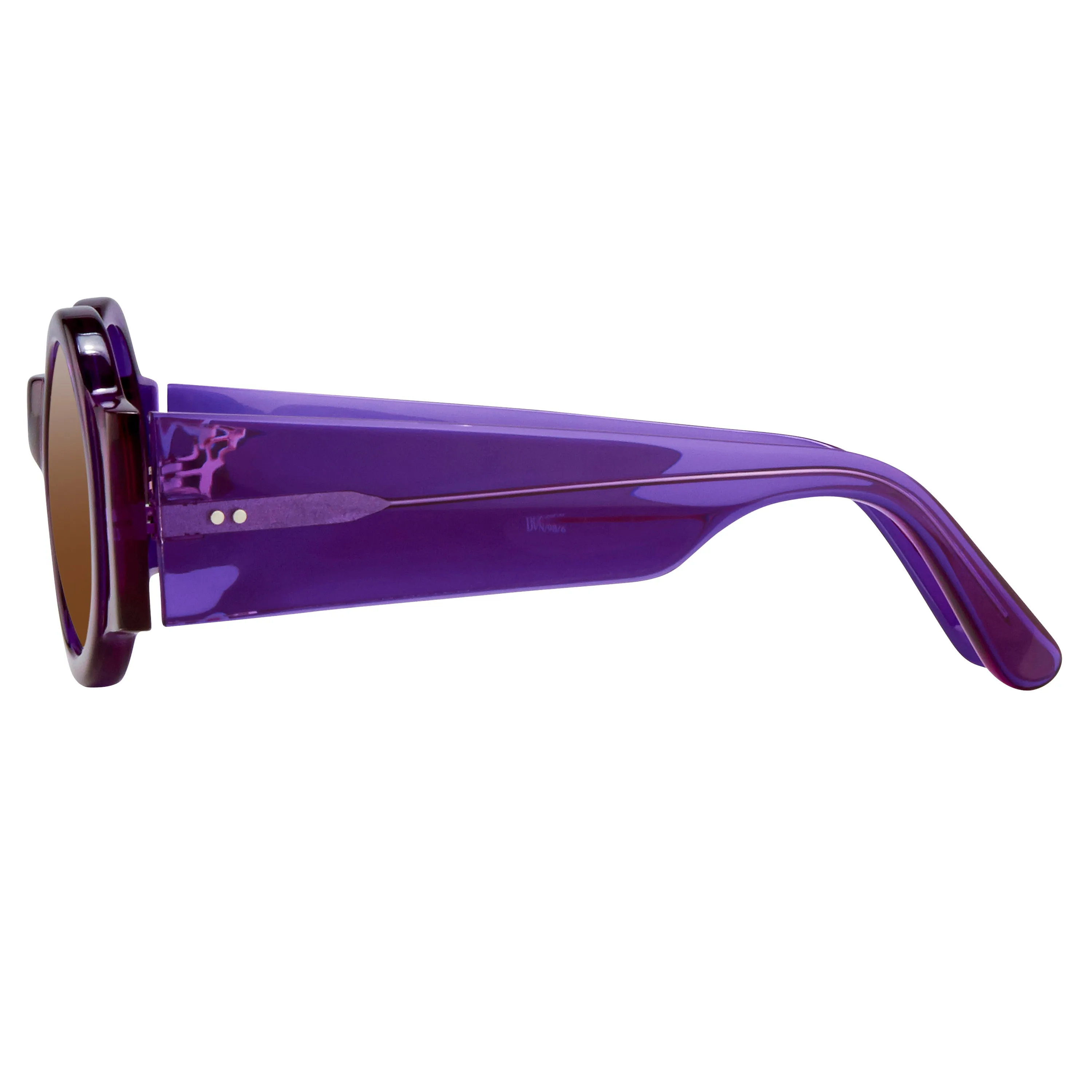 Dries van Noten 98 C6 Round Sunglasses sold by Linda Farrow product image thumbnail 3