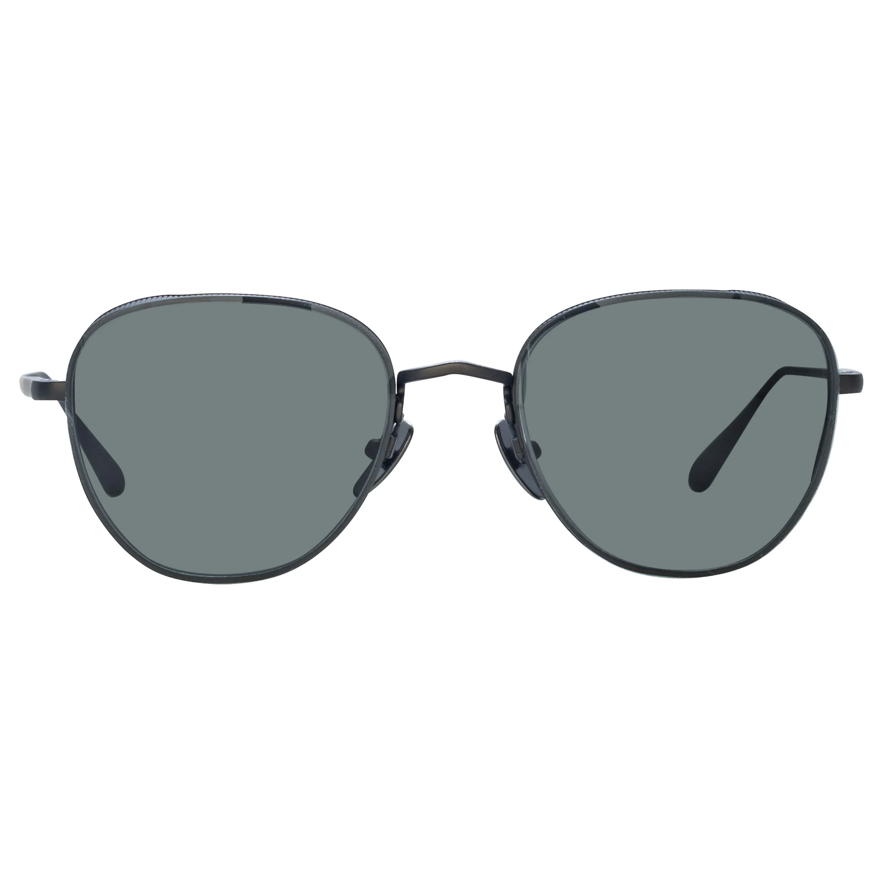 Men's Hardy Oval Sunglasses in Nickel sold by Linda Farrow product image thumbnail 2