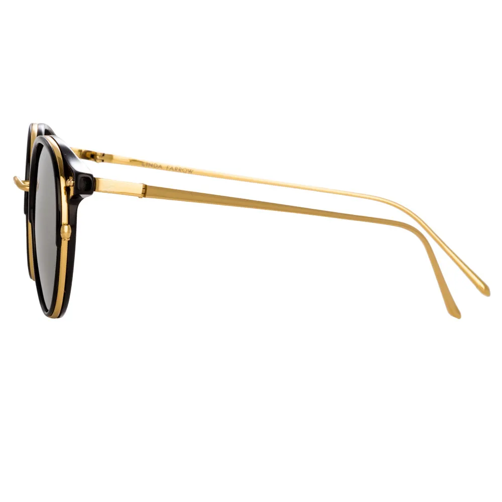 Linda Farrow Beni C1 Oval Sunglasses sold by Linda Farrow product image thumbnail 3