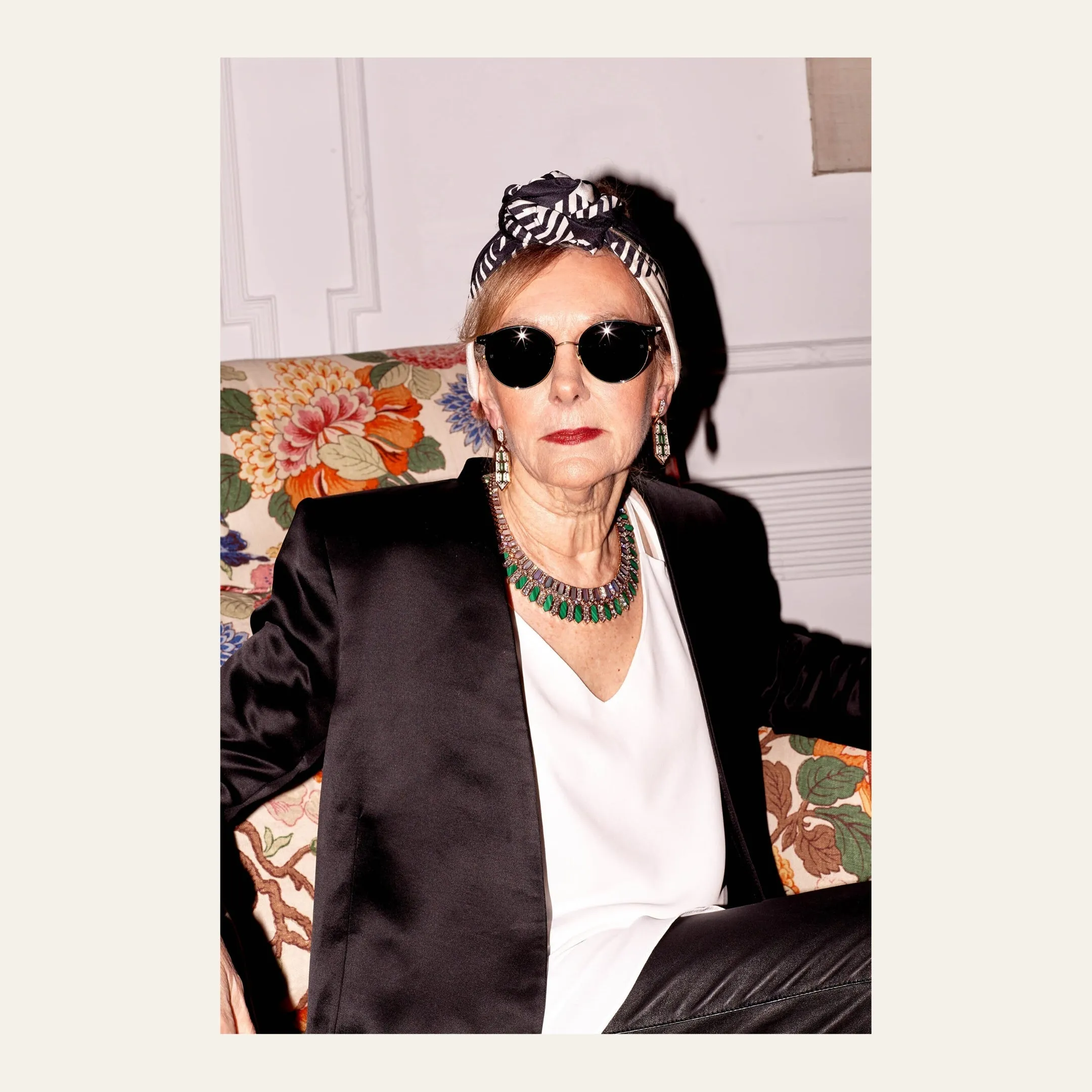 Linda Farrow Beni C1 Oval Sunglasses sold by Linda Farrow product image thumbnail 4