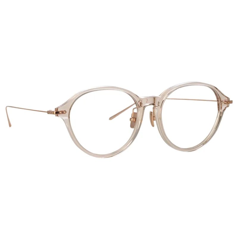 Pearce Oval Optical Frame in Ash (Asian Fit) sold by Linda Farrow