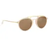Dries Van Noten Aviator Sunglasses in Pink sold by Linda Farrow