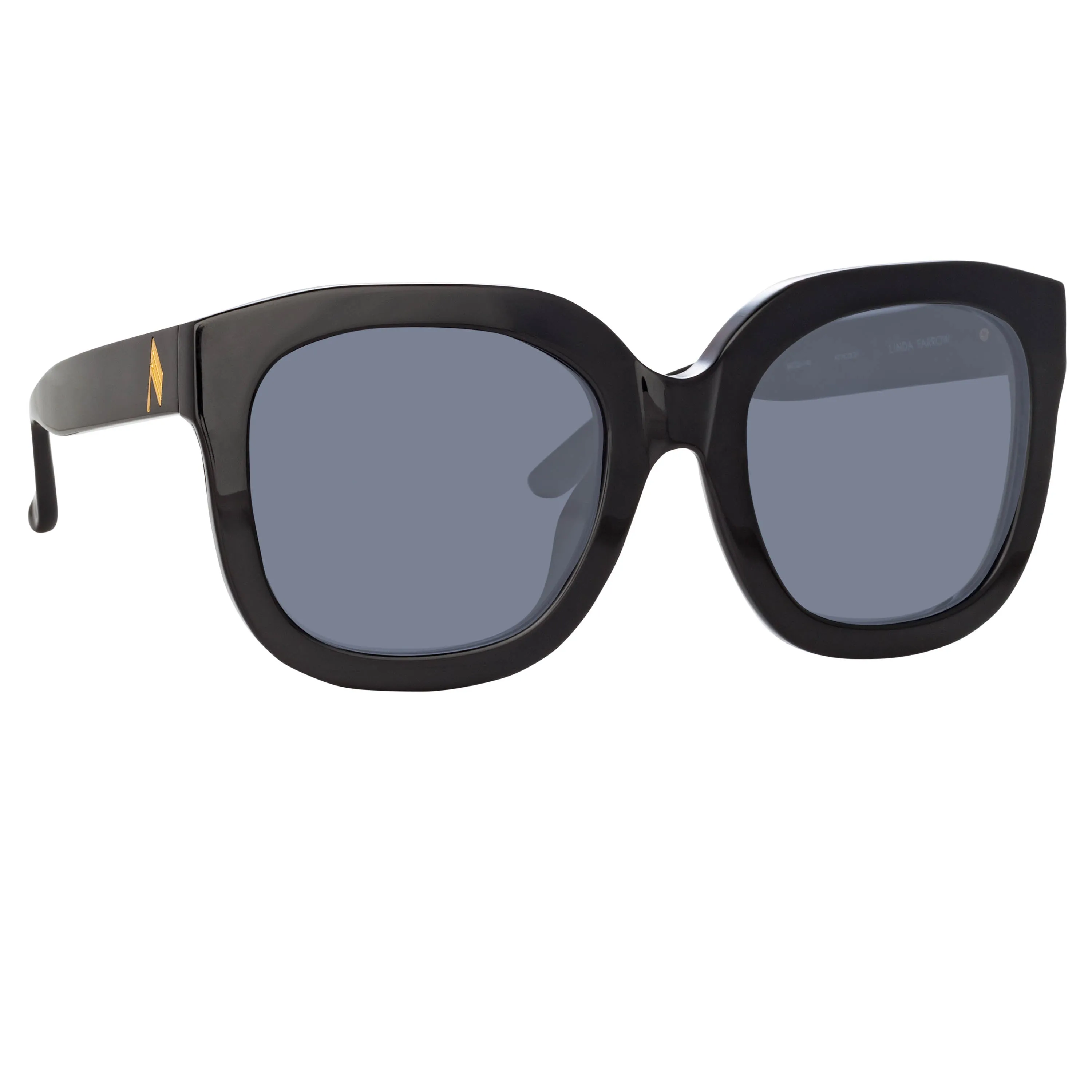 The Attico Zoe Oversized Sunglasses in Black sold by Linda Farrow product image thumbnail 2