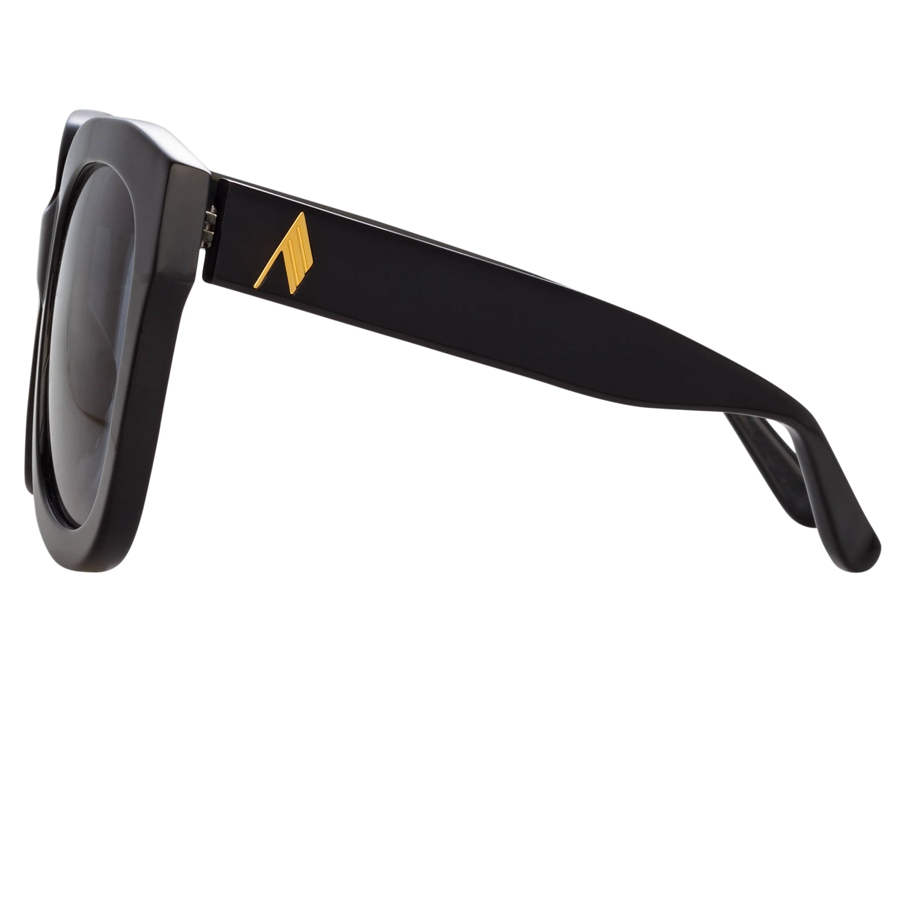 The Attico Zoe Oversized Sunglasses in Black sold by Linda Farrow product image thumbnail 3