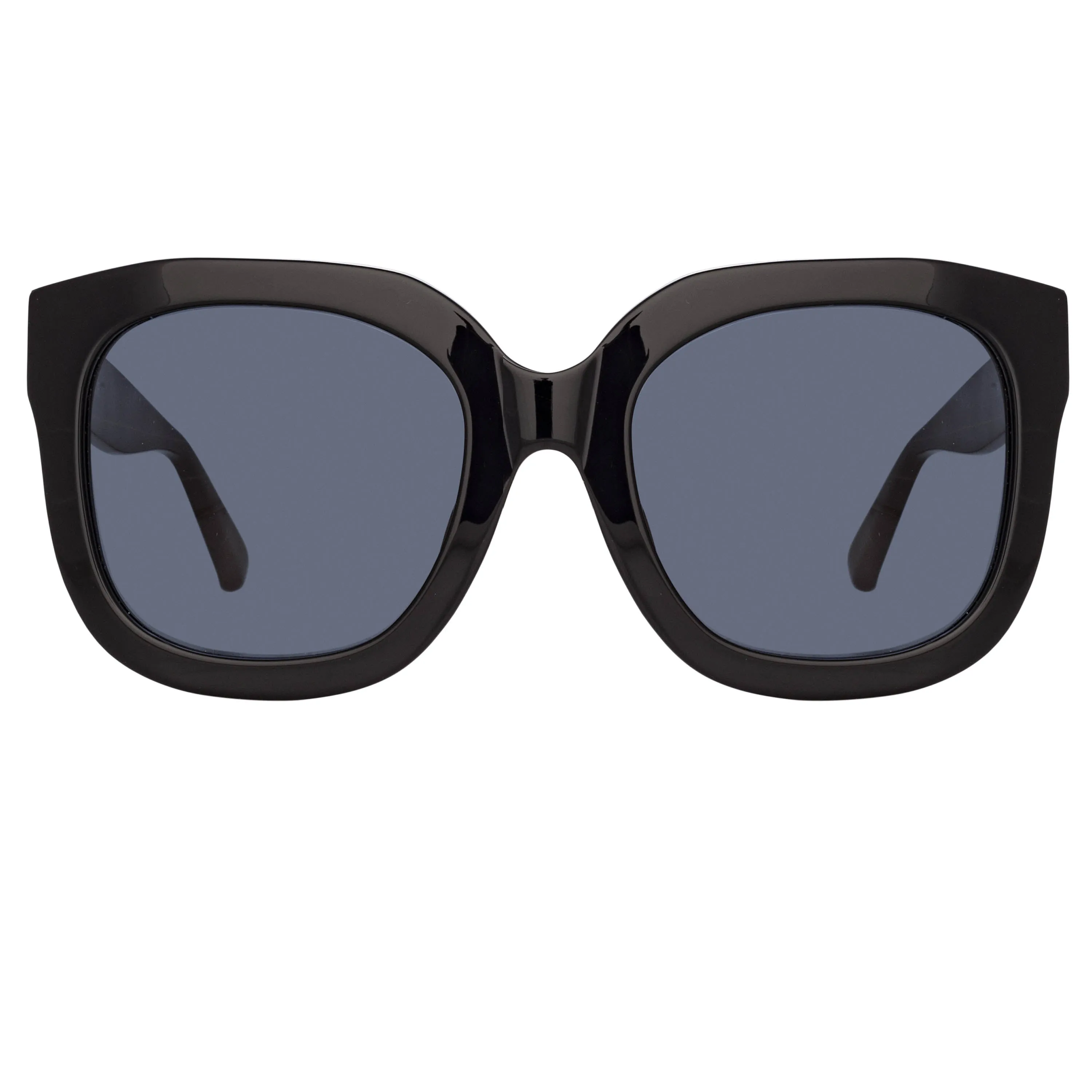 The Attico Zoe Oversized Sunglasses in Black sold by Linda Farrow