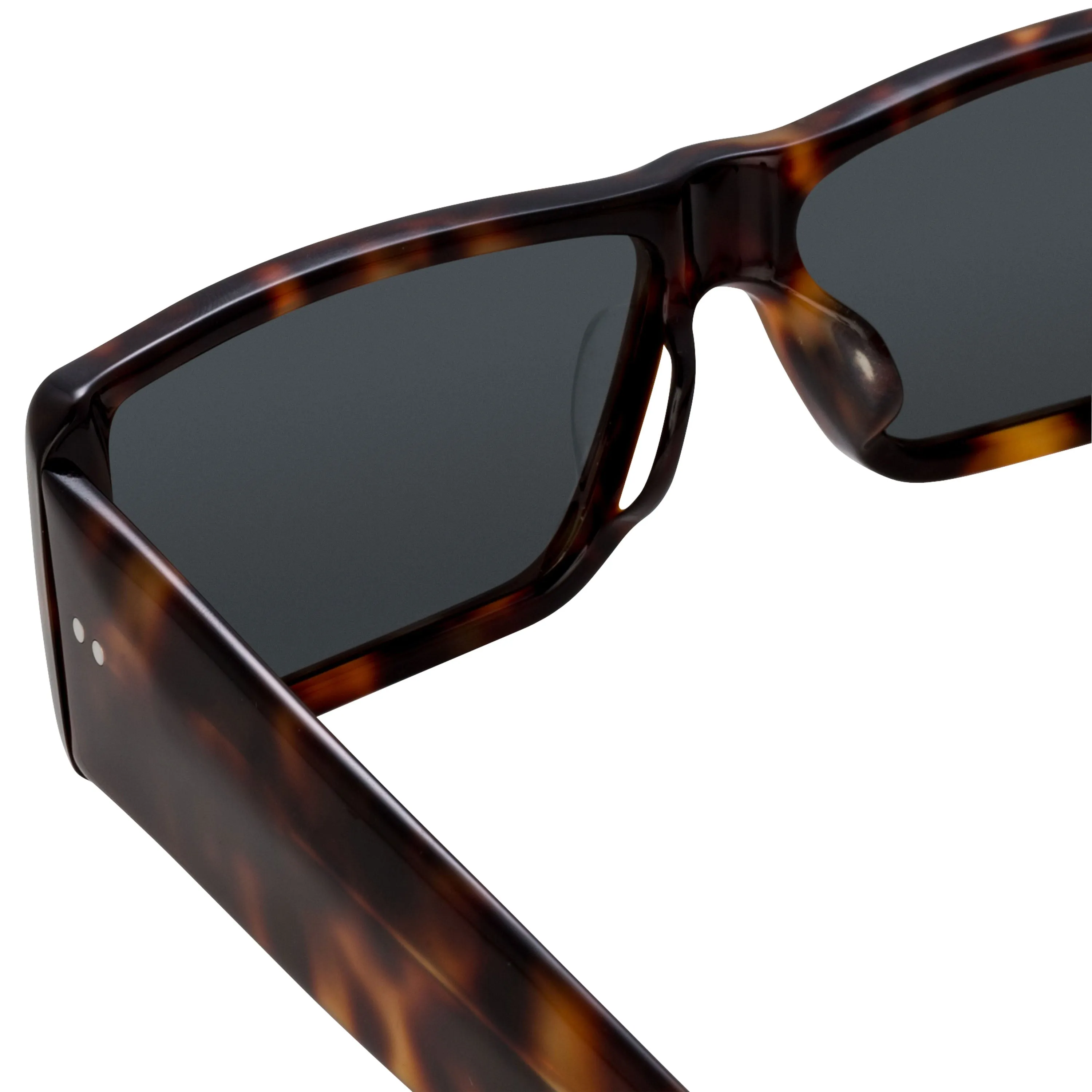 Dries Van Noten 157 Rectangular Sunglasses in Tortoiseshell sold by Linda Farrow product image thumbnail 4
