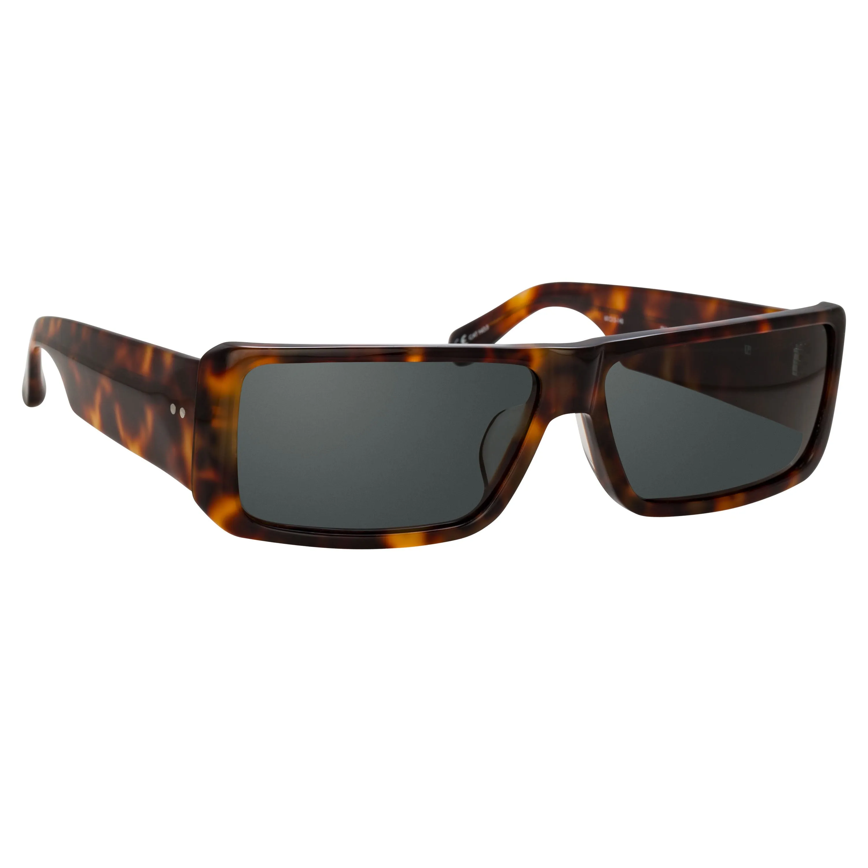 Dries Van Noten 157 Rectangular Sunglasses in Tortoiseshell sold by Linda Farrow