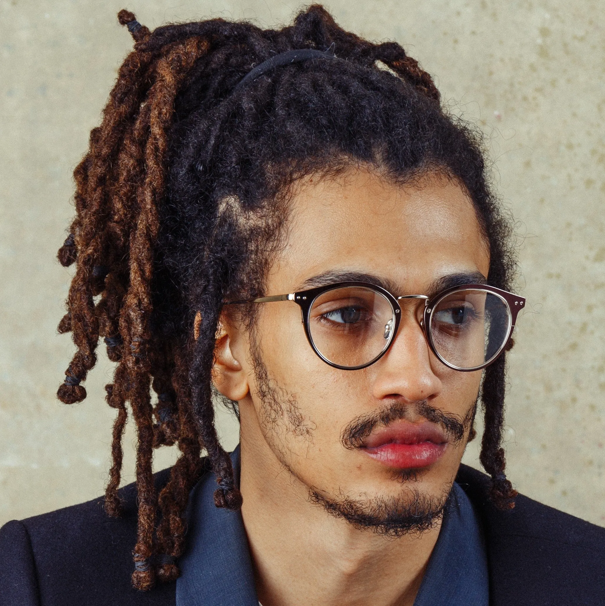 The Cooper | Oval Optical Frame in Brown and Light Gold (C6) sold by Linda Farrow product image thumbnail 3