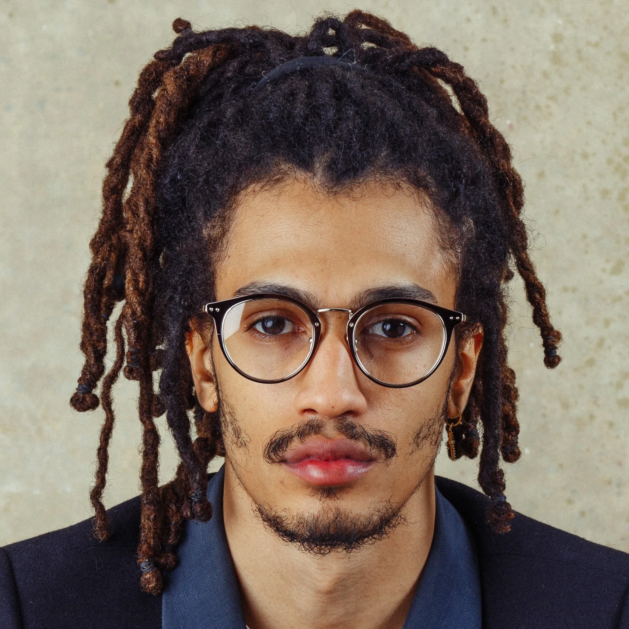 The Cooper | Oval Optical Frame in Brown and Light Gold (C6) sold by Linda Farrow