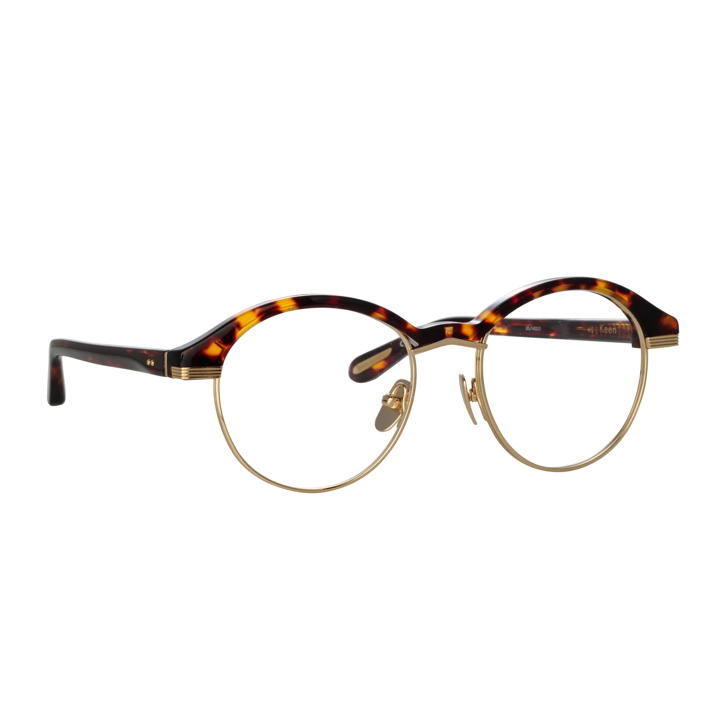 Keen Oval Optical Frame in Tortoiseshell sold by Linda Farrow