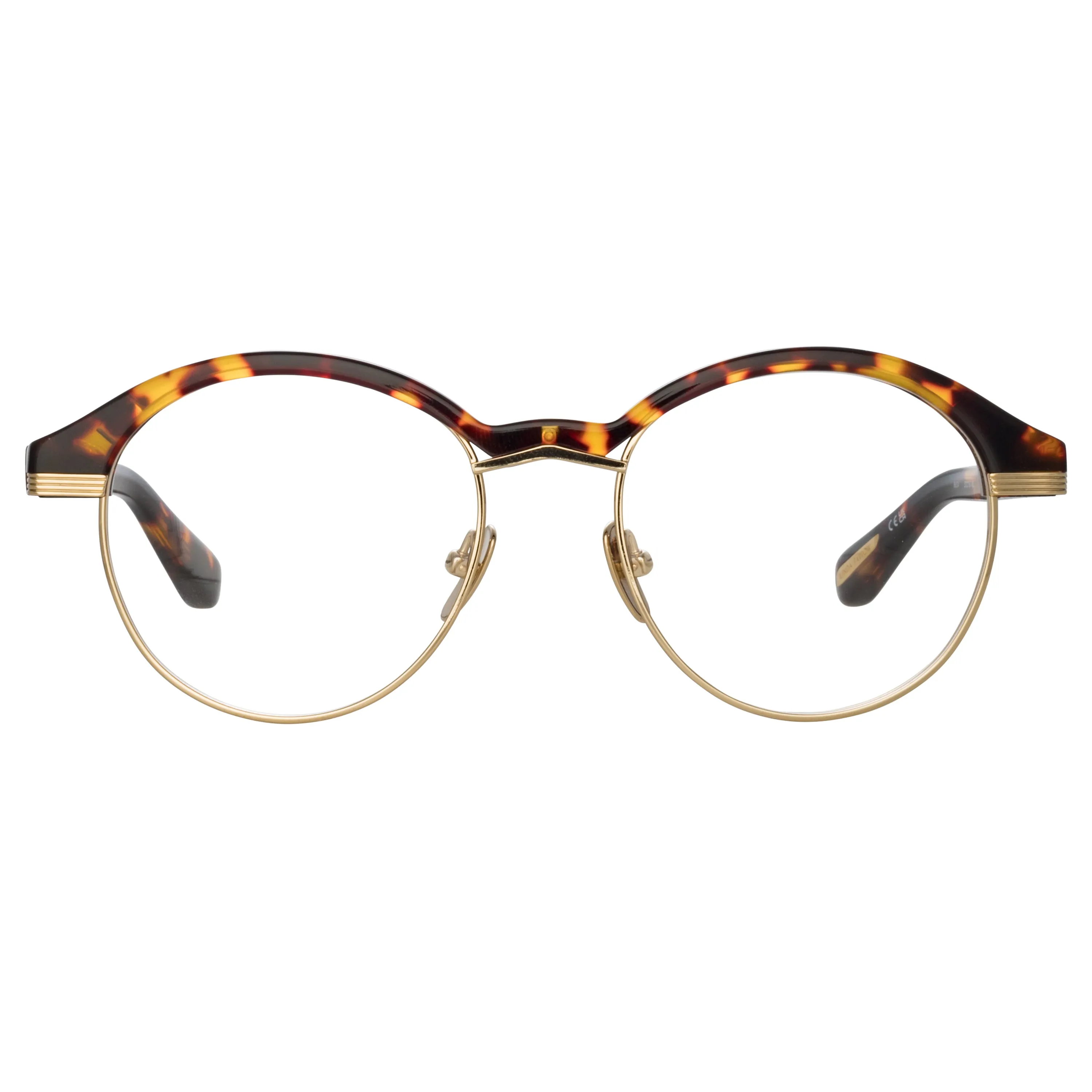 Keen Oval Optical Frame in Tortoiseshell sold by Linda Farrow product image thumbnail 2