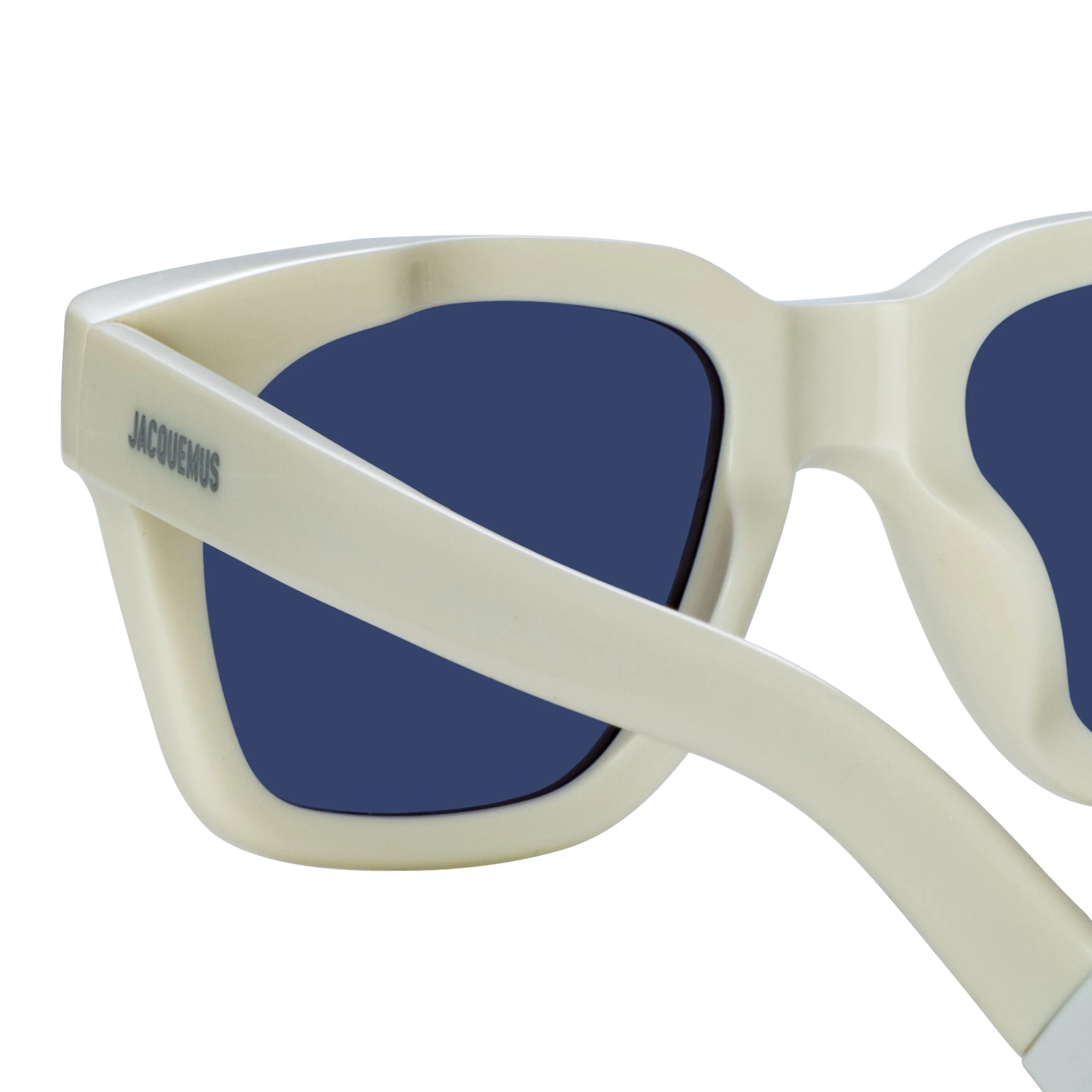 Carino D-Frame Sunglasses in White by Jacquemus sold by Linda Farrow product image thumbnail 5