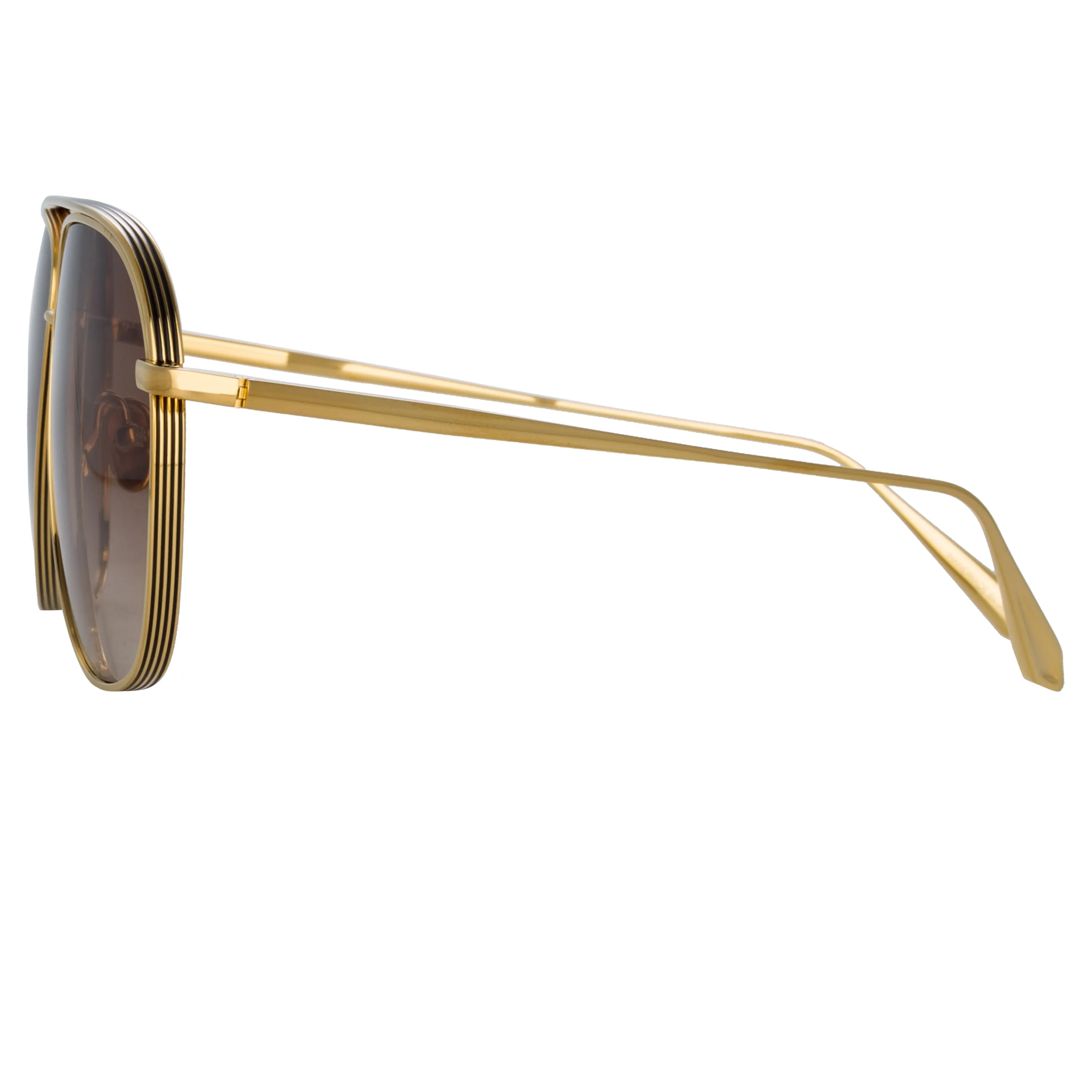 Matis Aviator Sunglasses in Yellow Gold sold by Linda Farrow product image thumbnail 4