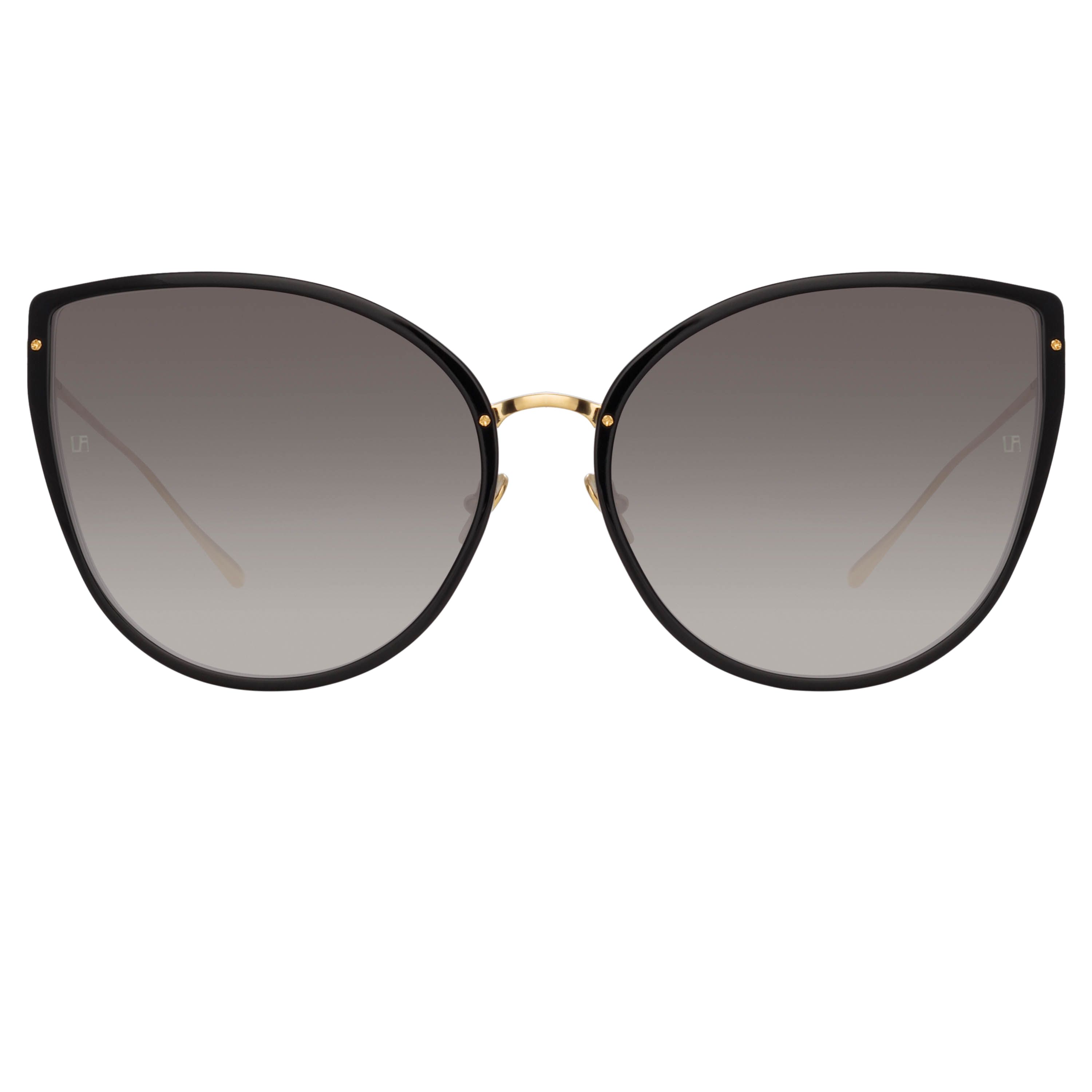 Silvie Cat Eye Sunglasses in Black sold by Linda Farrow product image thumbnail 2