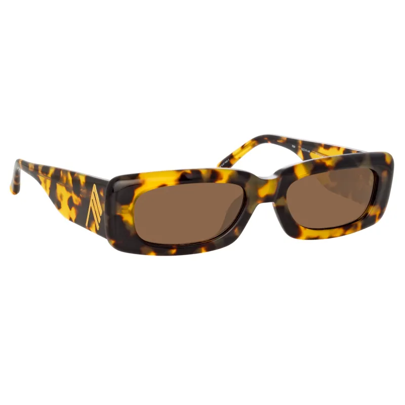The Attico Mini Marfa in Tortoiseshell and Brown sold by Linda Farrow