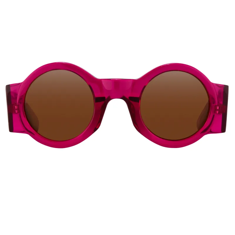 Dries van Noten 98 C7 Round Sunglasses sold by Linda Farrow