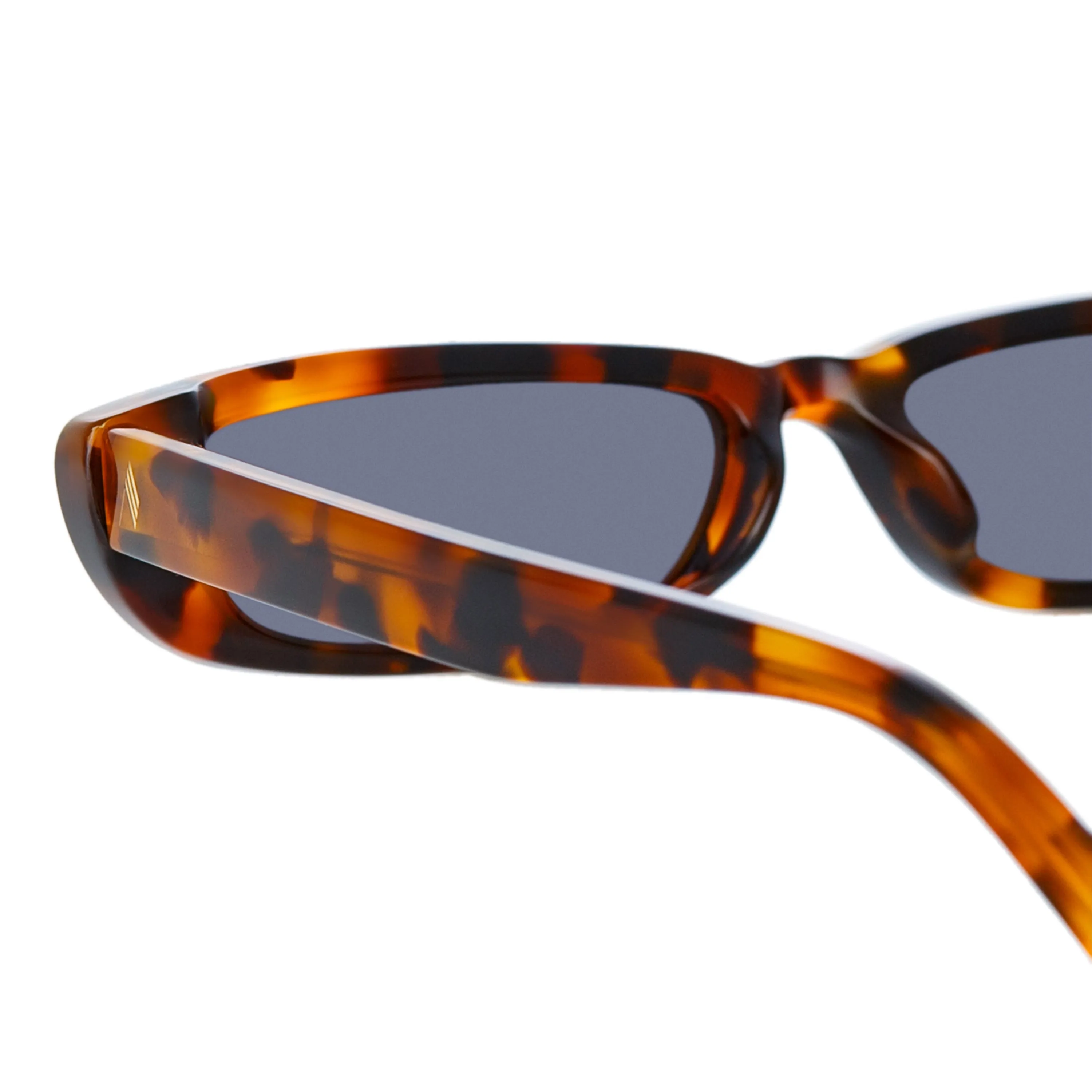 The Attico Thea Angular Sunglasses in Tortoiseshell sold by Linda Farrow product image thumbnail 4