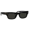 Men's Falck Rectangular Sunglasses in Black sold by Linda Farrow