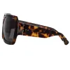 Dries Van Noten Oversized Sunglasses in Tortoiseshell sold by Linda Farrow