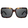 Dries Van Noten Oversized Sunglasses in Tortoiseshell sold by Linda Farrow