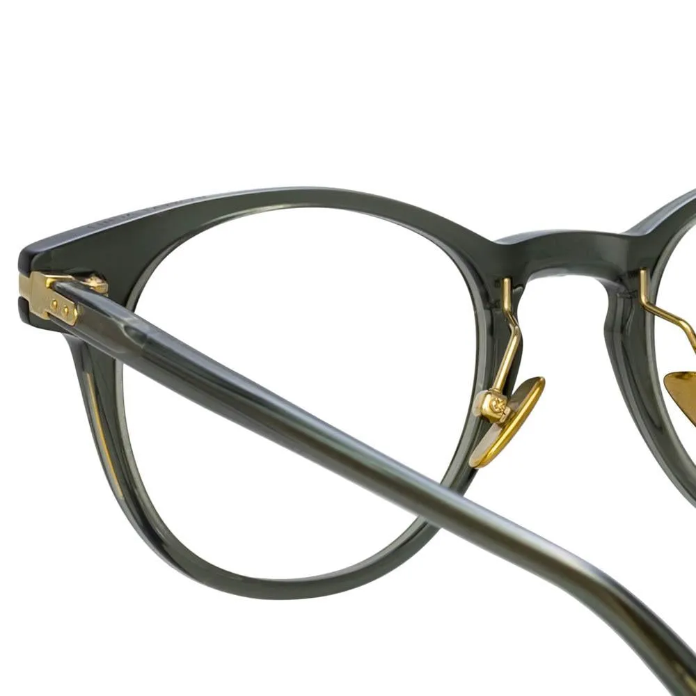 Bay Optical A D-Frame in Green (Men's) sold by Linda Farrow product image thumbnail 5