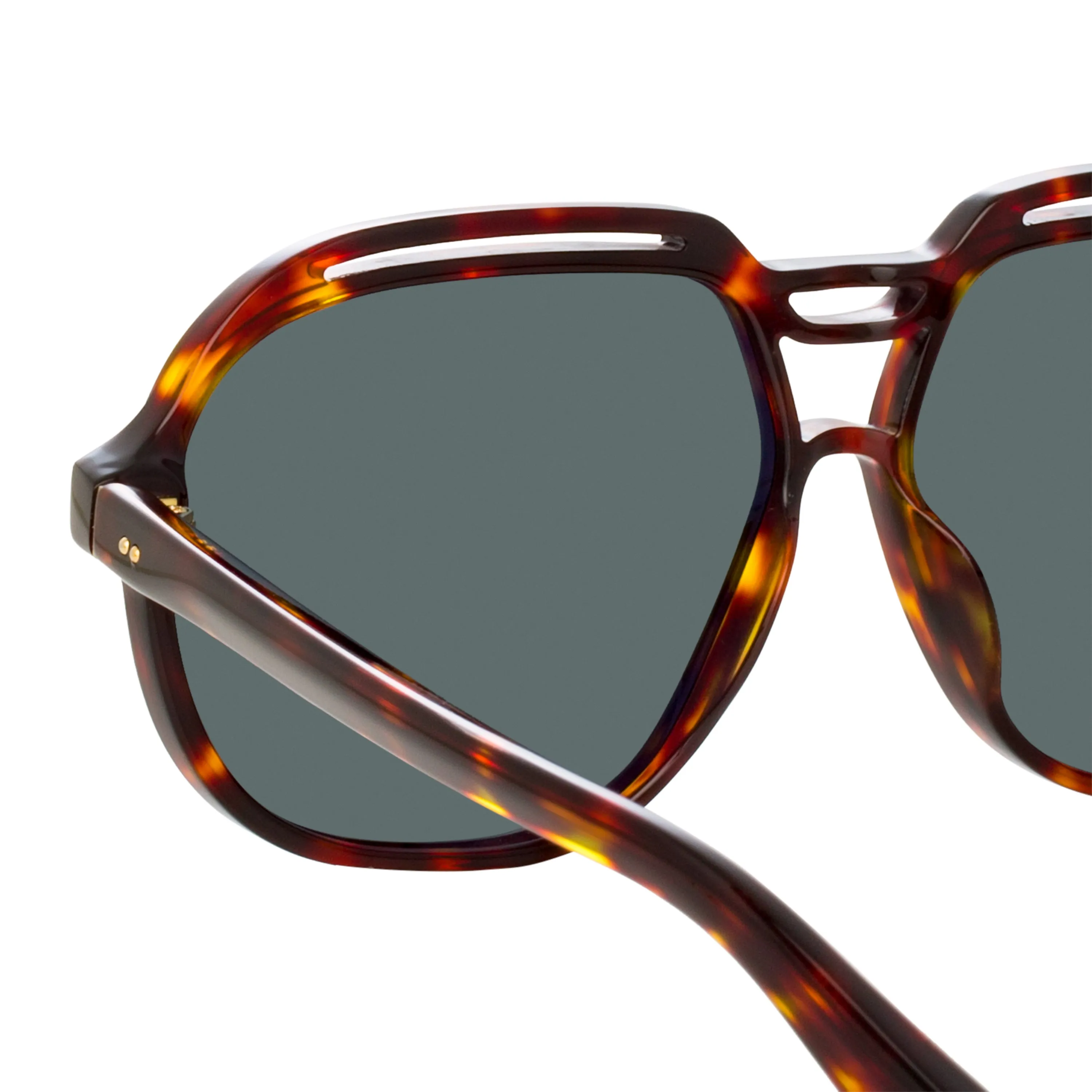 Raphael Aviator Sunglasses in Tortoiseshell sold by Linda Farrow product image thumbnail 4